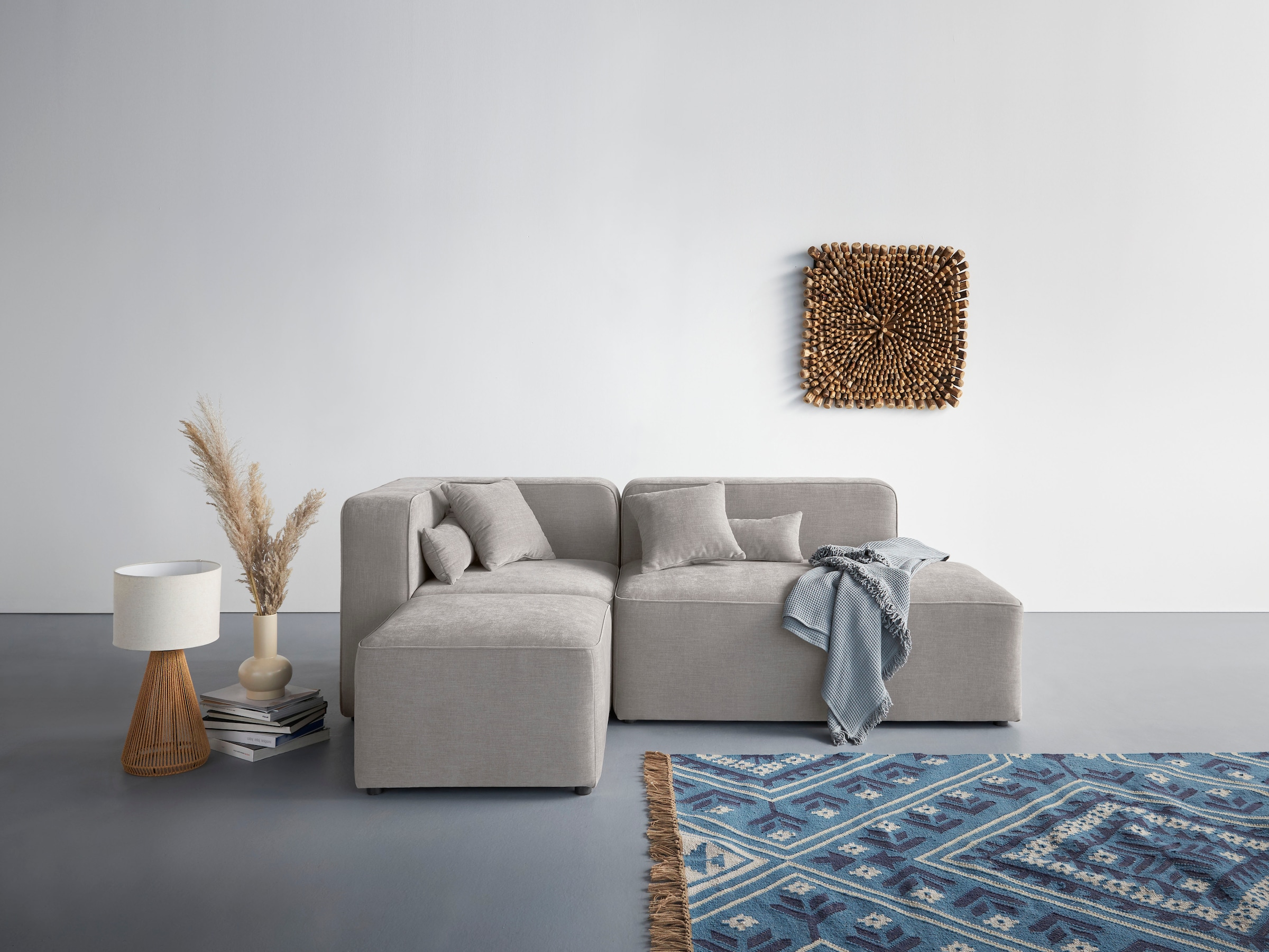 Home affaire Ecksofa »Sundstrup L-Form« Modulserie, individuelle Zusammenst günstig online kaufen