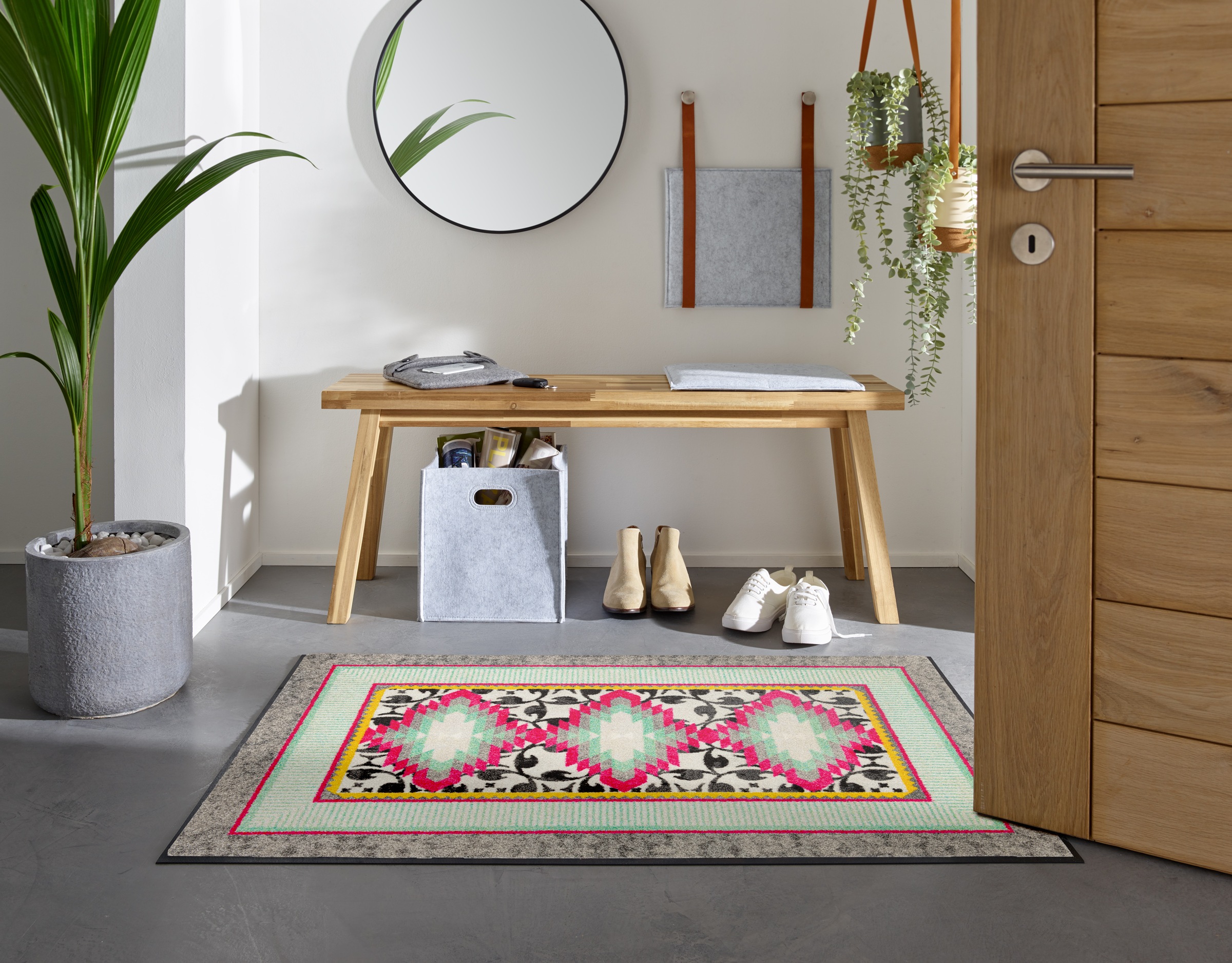 wash+dry by Kleen-Tex Fußmatte »Tribal Pop«, rechteckig, 7 mm Höhe, auch al günstig online kaufen
