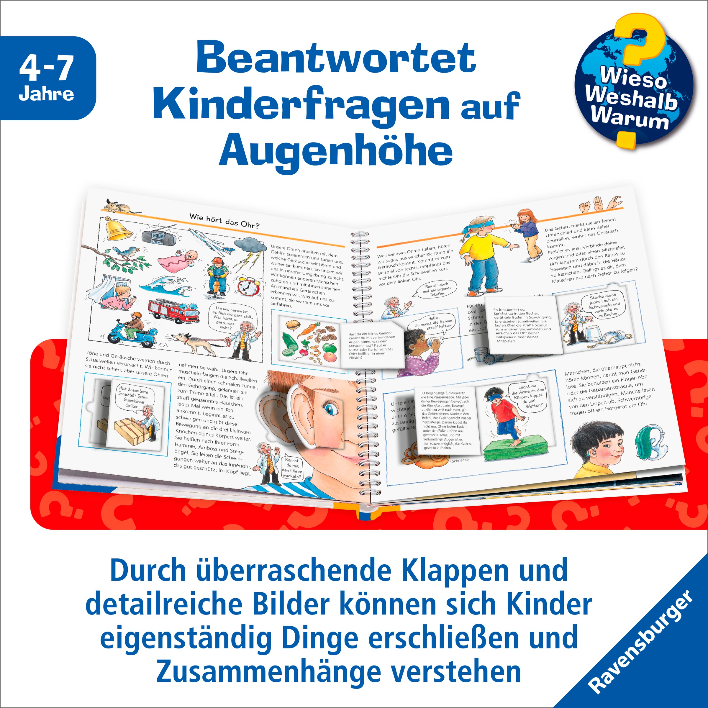 Ravensburger Buch »Wieso? Weshalb? Warum?, Band 31: Experimentieren mit allen Sinnen«, Made in Europe