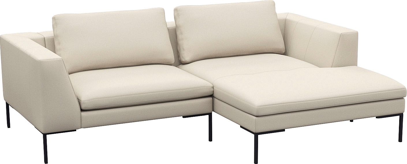 FLEXLUX Ecksofa »Loano, superbequemer Sitzkomfort durch Kaltschaum im Sitz, günstig online kaufen