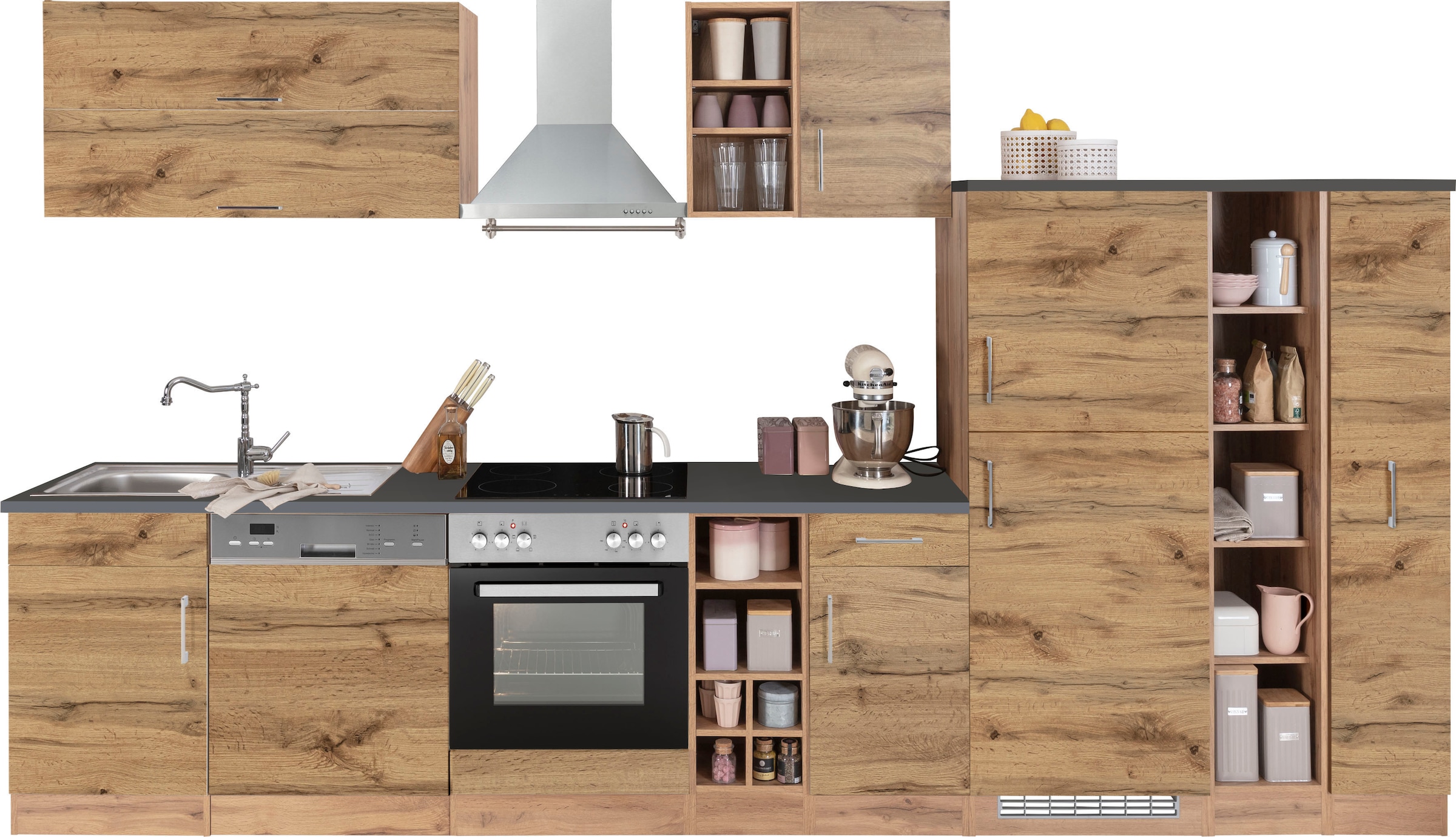 KOCHSTATION Küchenzeile »KS-Colmar«, ohne E-Geräte, Breite 360 cm günstig online kaufen