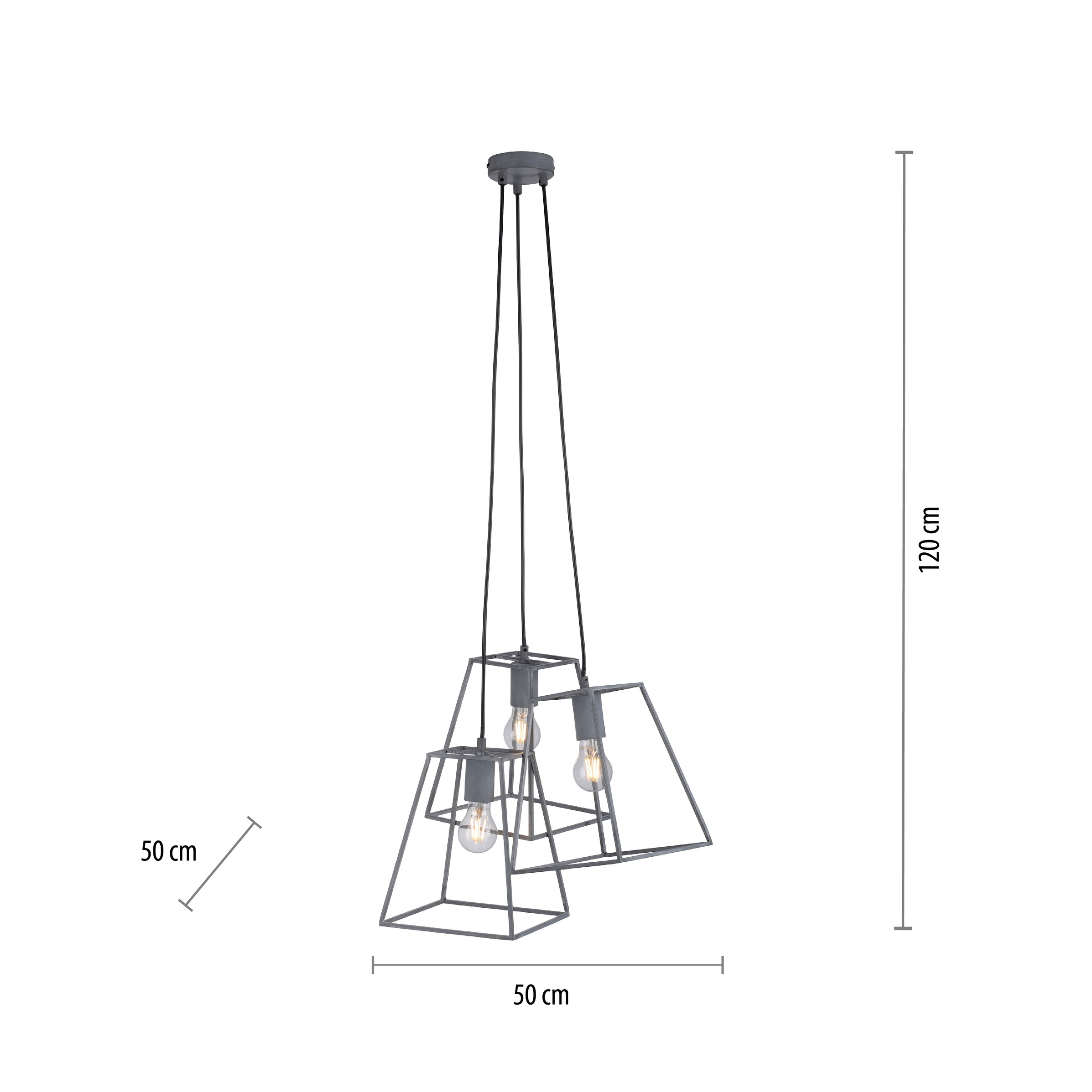 JUST LIGHT Pendelleuchte »PELETTON« E27 1 Stk. ExklusiveE27 ,