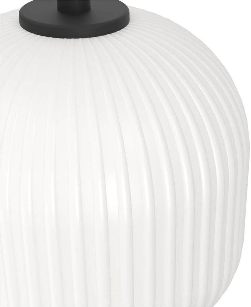 EGLO Hängeleuchte »MANTUNALLE Pendellampe, Stahl, Glas, IP20, E27, Esstischlampe, Lampe«, 3 flammig, Leuchtmittel E27 | ohne Leuchtmittel, Elegante Hängelampe für Esszimmer, Küche oder Wohnzimmer