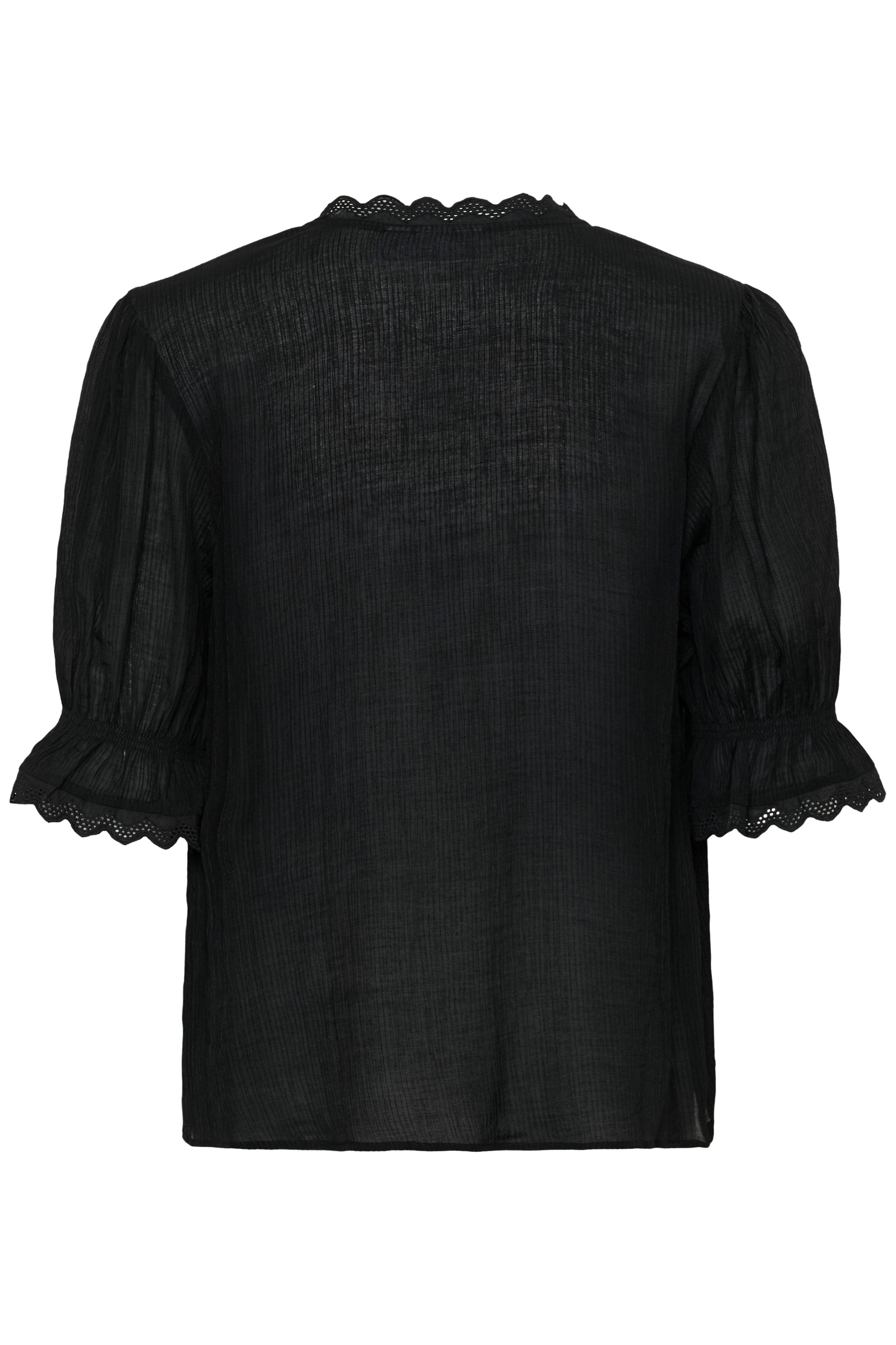 Saint Tropez Kurzarmbluse »KristelSZ Shirt« Viskosemischung, mit Spitze