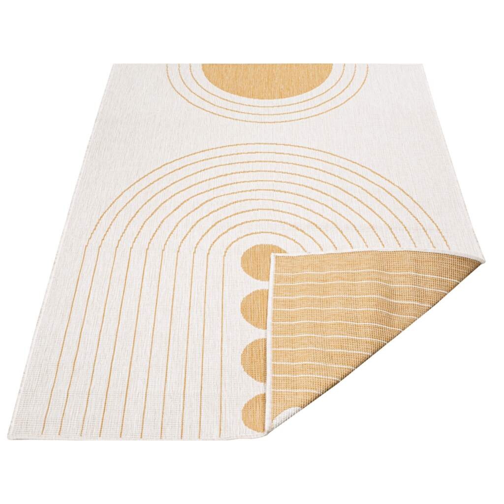 Carpet City Outdoorteppich »DUO RUG 5739«, rechteckig, 5 mm Höhe, Wendeteppich Wetterfest In- & Outdoor, Balkon, Terrasse, Wohnzimmer