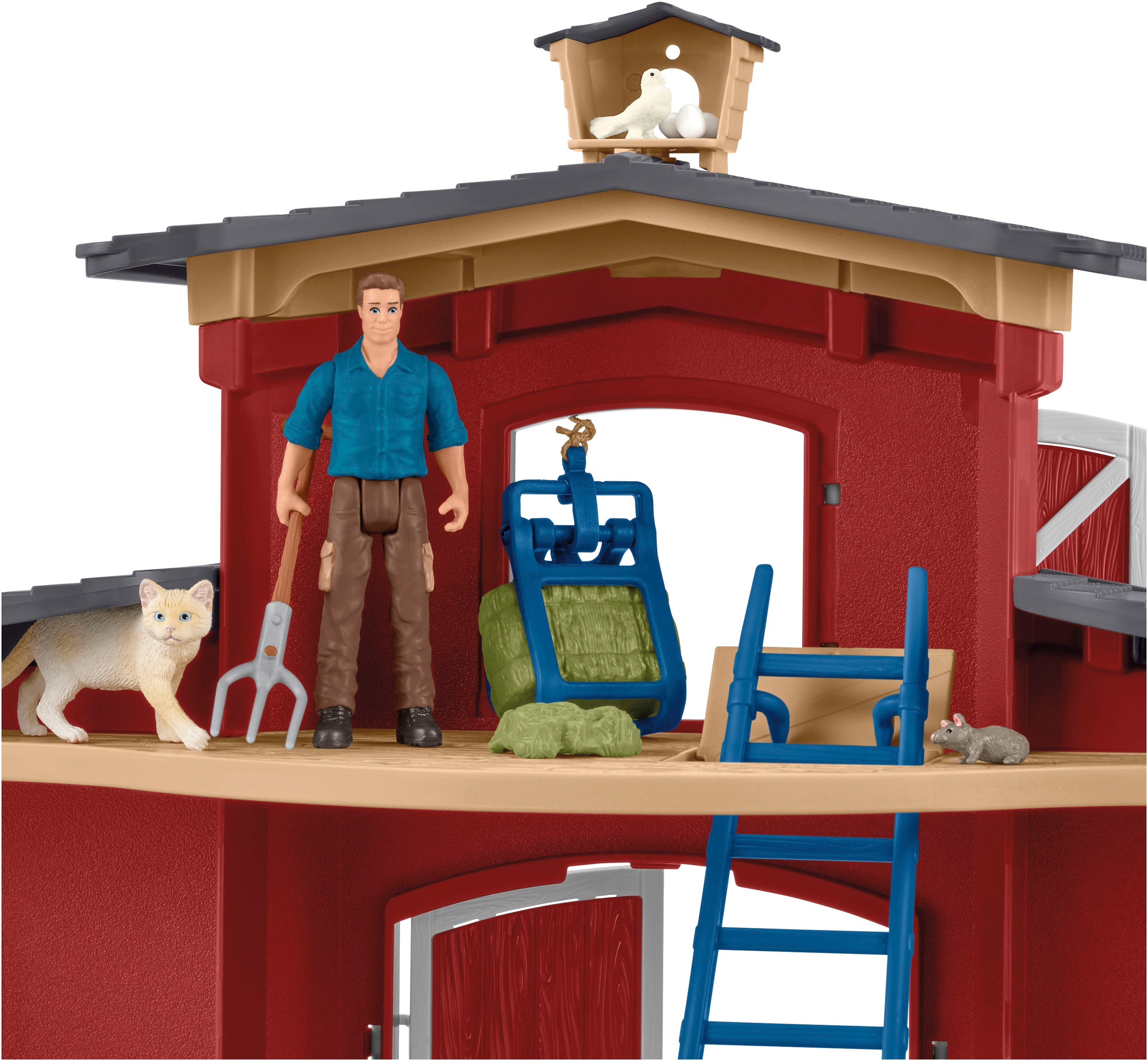 Schleich® Spielwelt »FARM WORLD, Große Farm rot (42606)«, Made in Europe