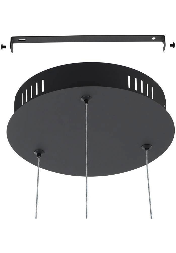 EGLO Hängeleuchte »CORREDERA«, 1 flammig, Leuchtmittel LED-Modul | LED wechselbar, Hängelampe, Stahl und Kunststoff, Esstischlampe in Schwarz, Weiß