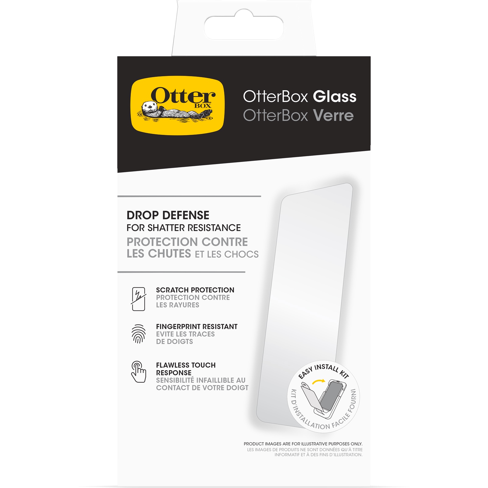 Otterbox Displayschutzglas »Glass Screen Protection« für Apple iPhone 16 Pro Max Displayschutzfolie, Schutzfolie, Bildschirmschutz, kratz- & stoßfest
