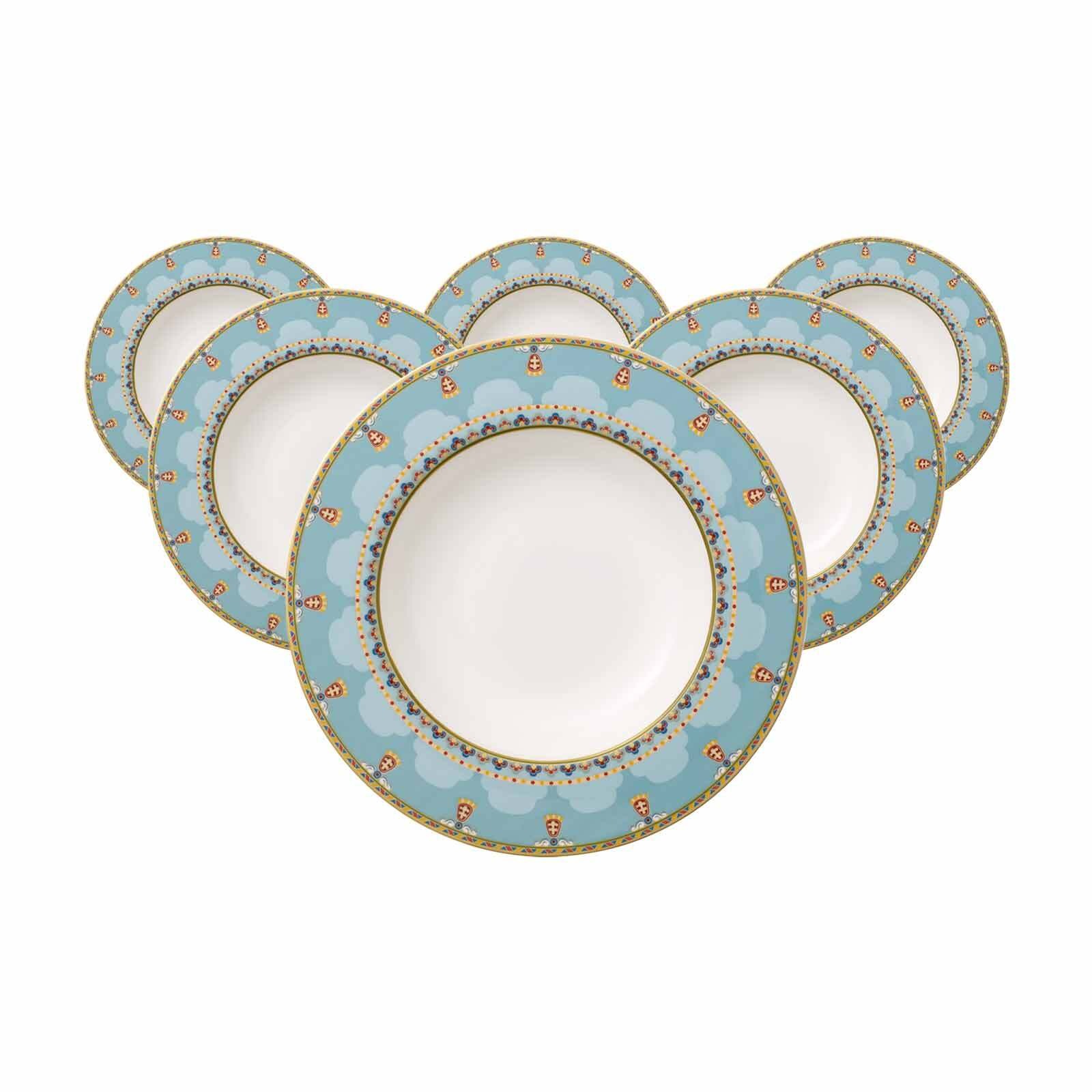 Villeroy & Boch Suppenteller »Suppenteller Samarkand Aquamarin ø 24,8 cm 6e günstig online kaufen