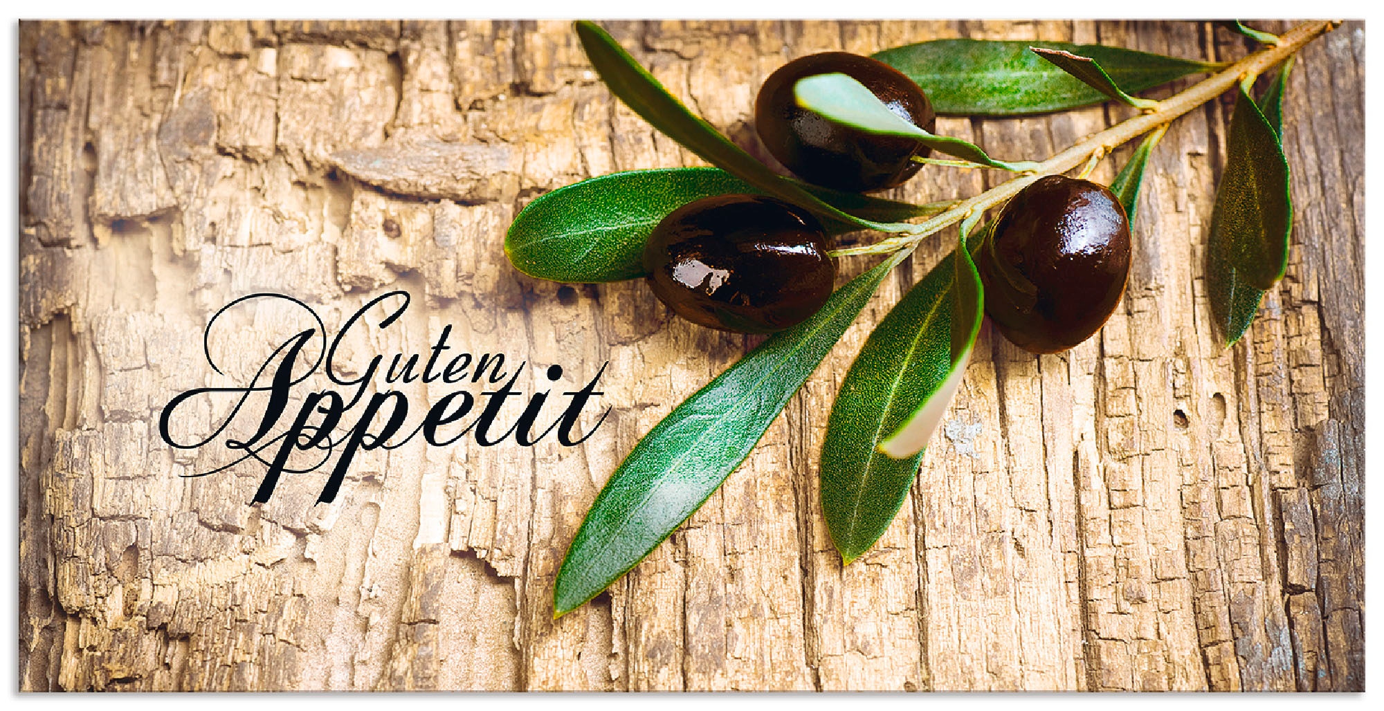 Artland Küchenrückwand »Oliven Guten Appetit«, (1 tlg.), Alu Spritzschutz m günstig online kaufen