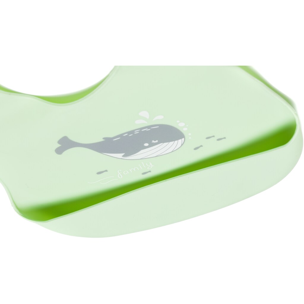 Fillikid Lätzchen »Silikonlätzchen mint & grau«, (Set, 2 St.)