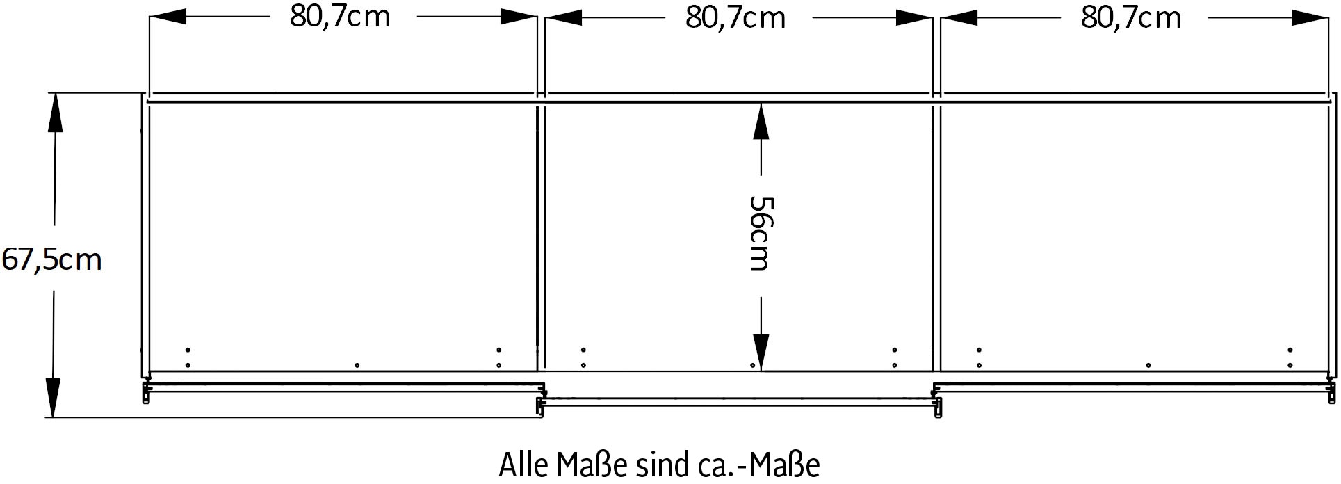STAUD Schwebetürenschrank »Includo, Made in Germany« Mit vier verschiedenen Ausstattungsvarianten