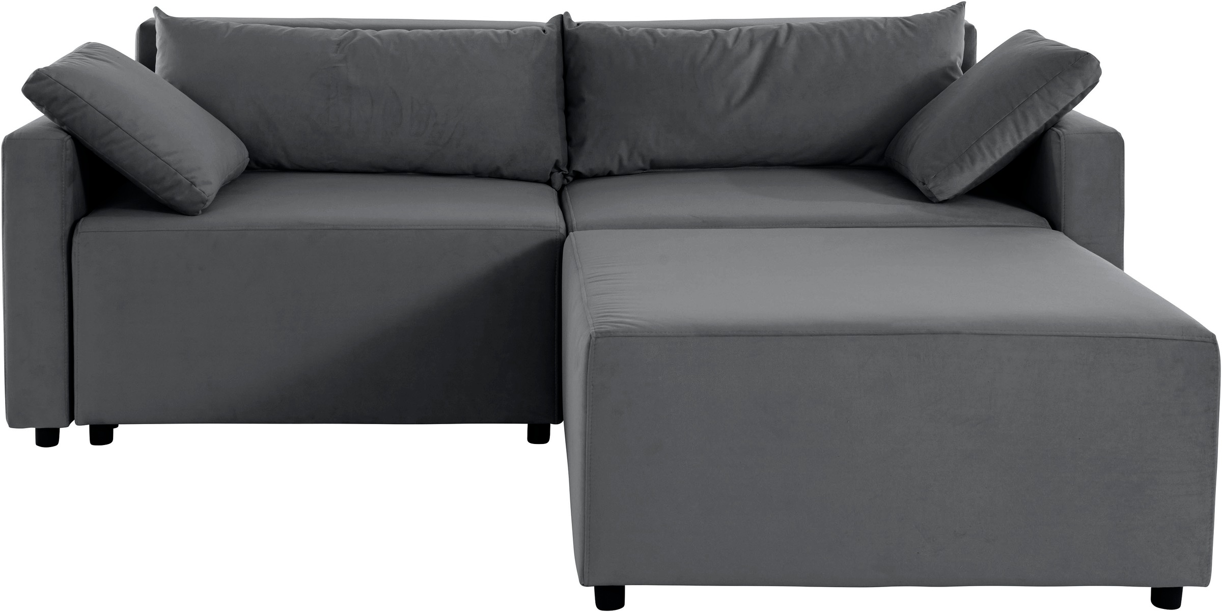 INOSIGN Ecksofa »Marva 3tlg. L-Form«, beide Armlehnelemente ausziehbar für Bettfunktion, mit Bettkasten