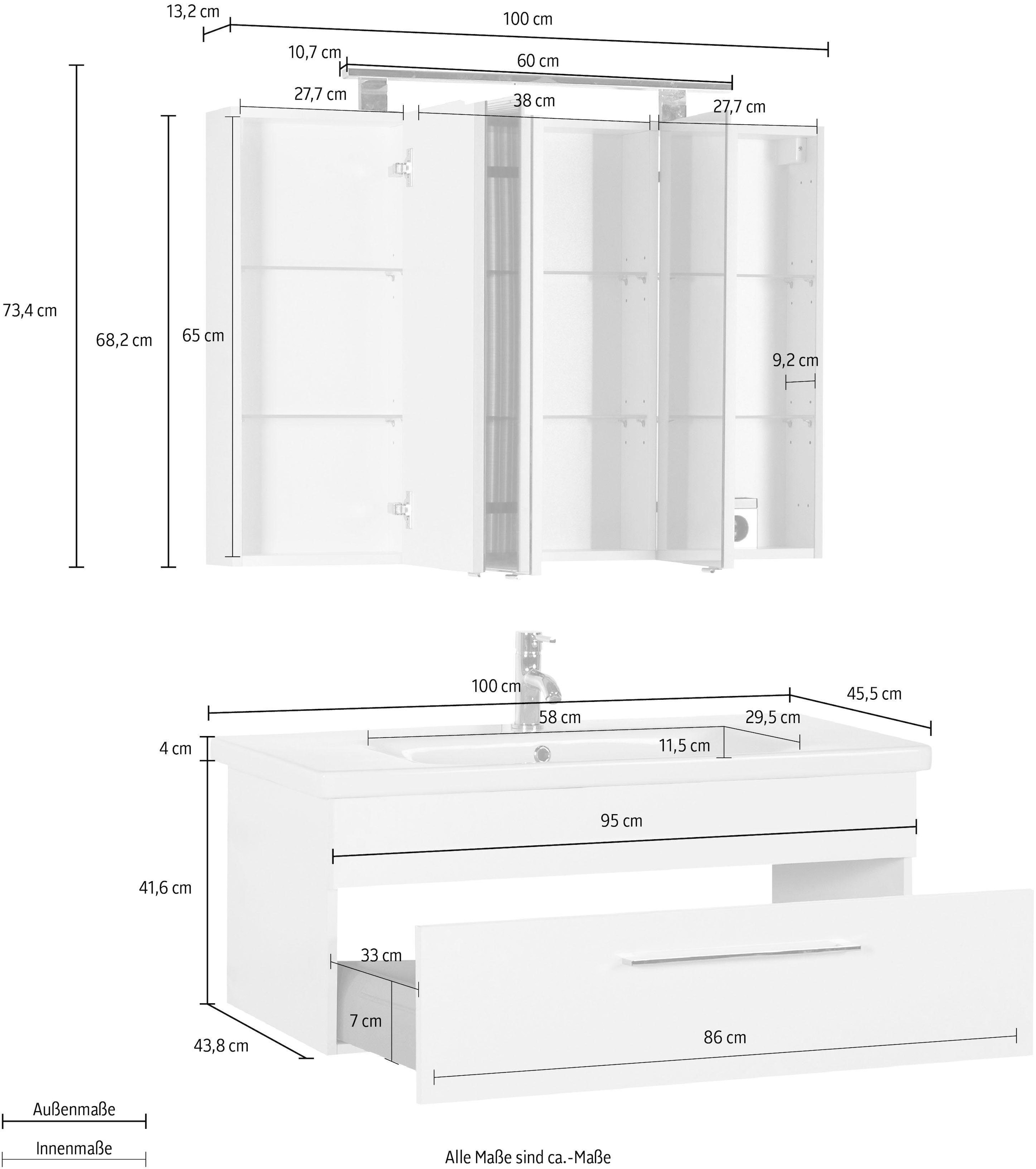 Badmöbel-Set (Set, »3400 St.) Basic«, MARLIN 2 auf Rechnung kaufen