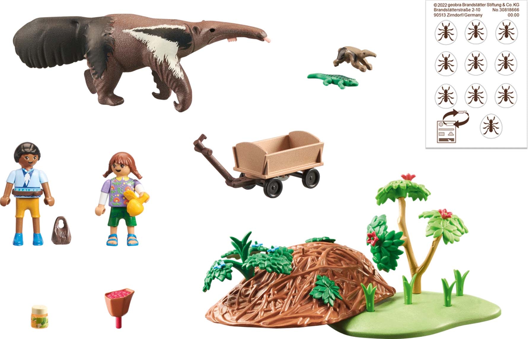 Playmobil® Konstruktions-Spielset »Wiltopia - Ameisenbärpflege (71012), Wiltopia«, (39 St.), teilweise aus recyceltem Material; Made in Germany