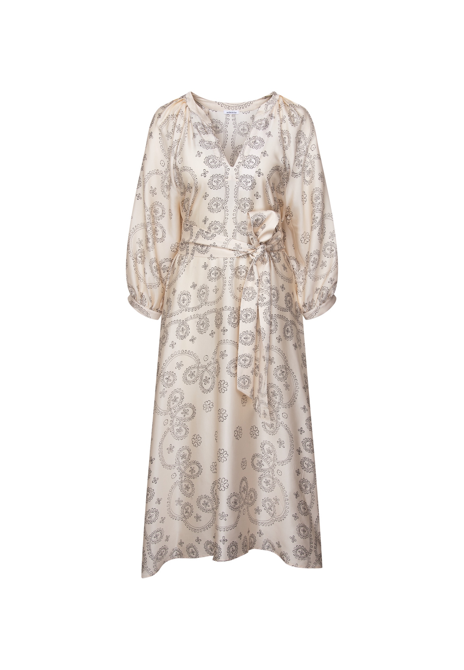 seidensticker Sommerkleid 3/4 V-Neck Druck