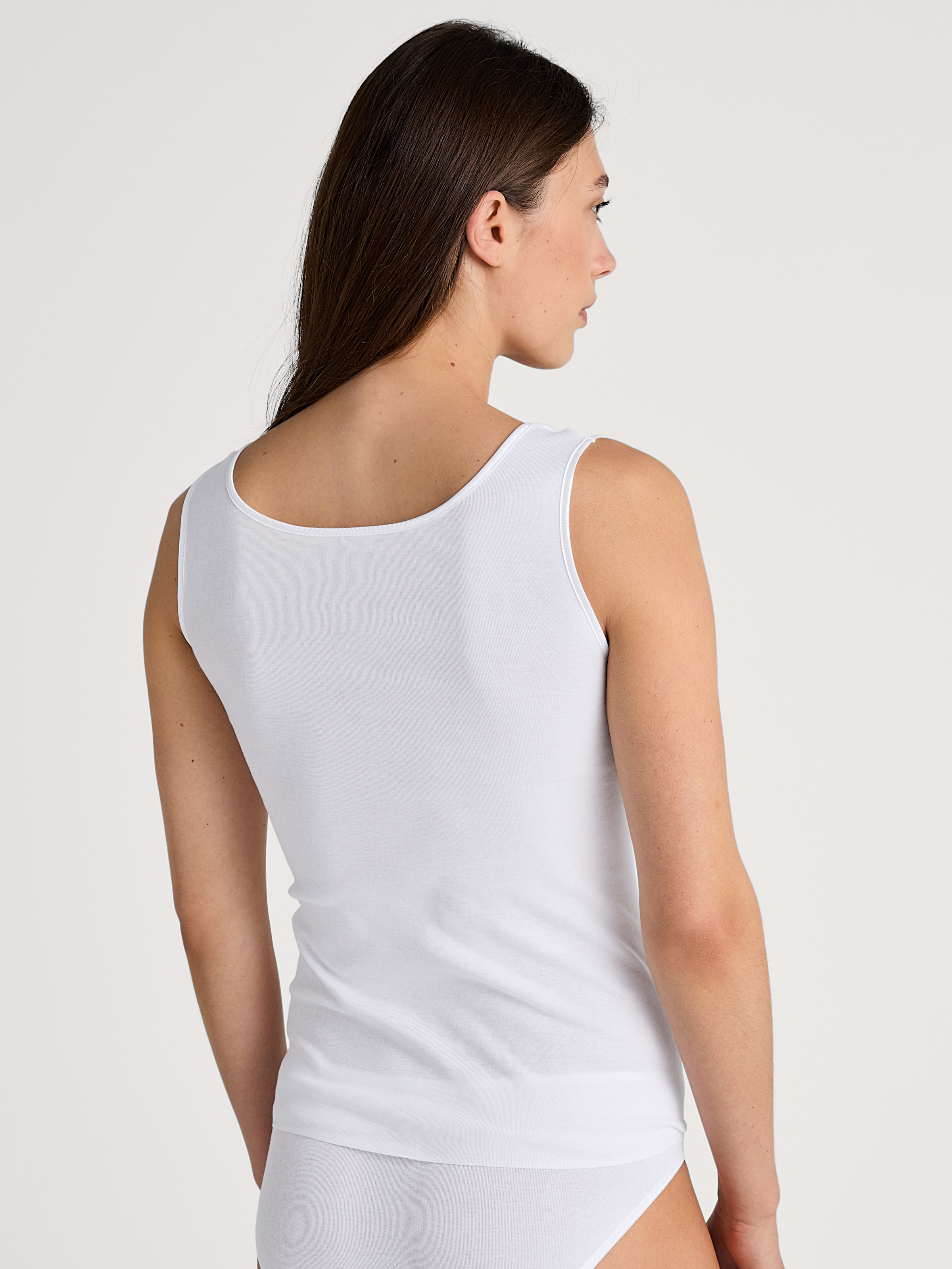 CALIDA Unterhemd »Cotton Desire«, Spitze am Dekolleté