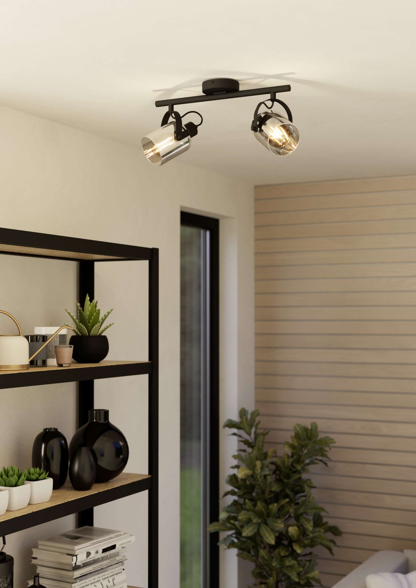 EGLO Deckenspot »BERREGAS Spotlampe - Stahl - E27 - 2X40W - IP20« E27 1 Stk günstig online kaufen