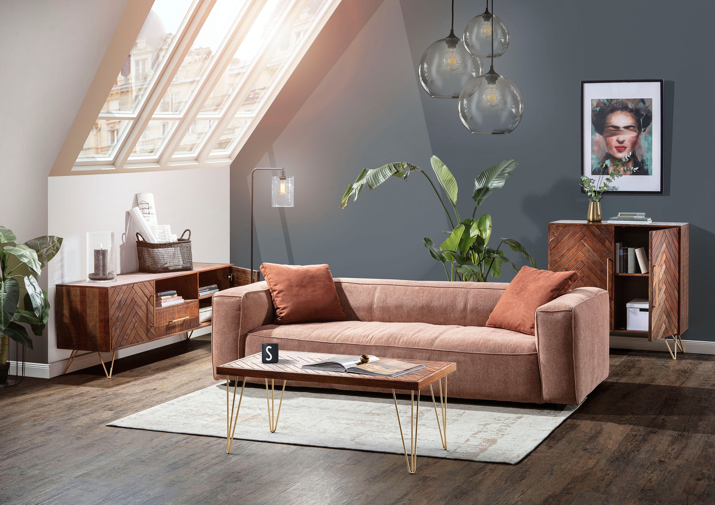 Gutmann Factory Lowboard »Herringbone« Kommode, Breite 175 cm