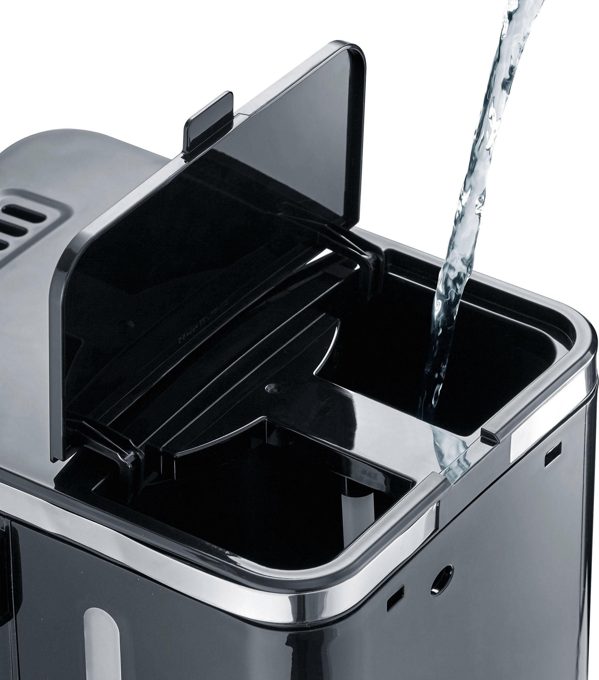Graef Filterkaffeemaschine »FK 402«, 1,25 l Kaffeekanne, Korbfilter, 1x4, mit Glaskanne, schwarz