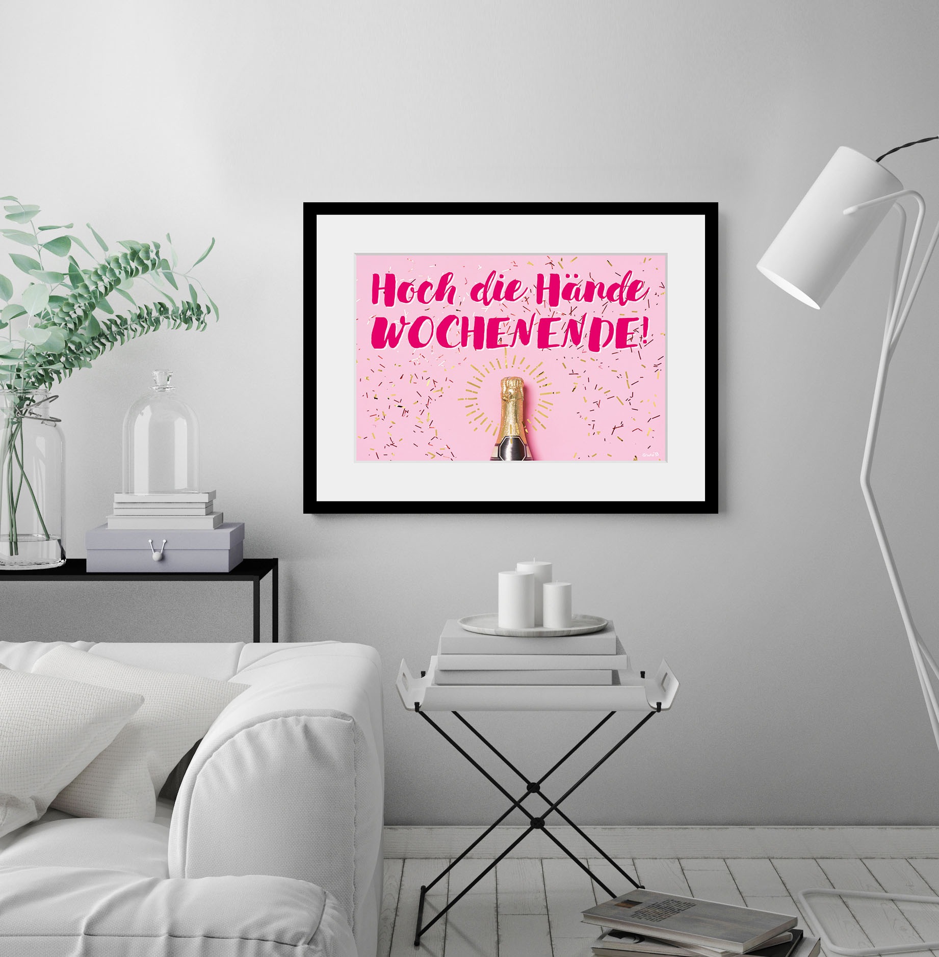 queence Bild »HOCH DIE HÄNDE WOCHENENDE!« Fashion   Humor   Mode   Motivati günstig online kaufen
