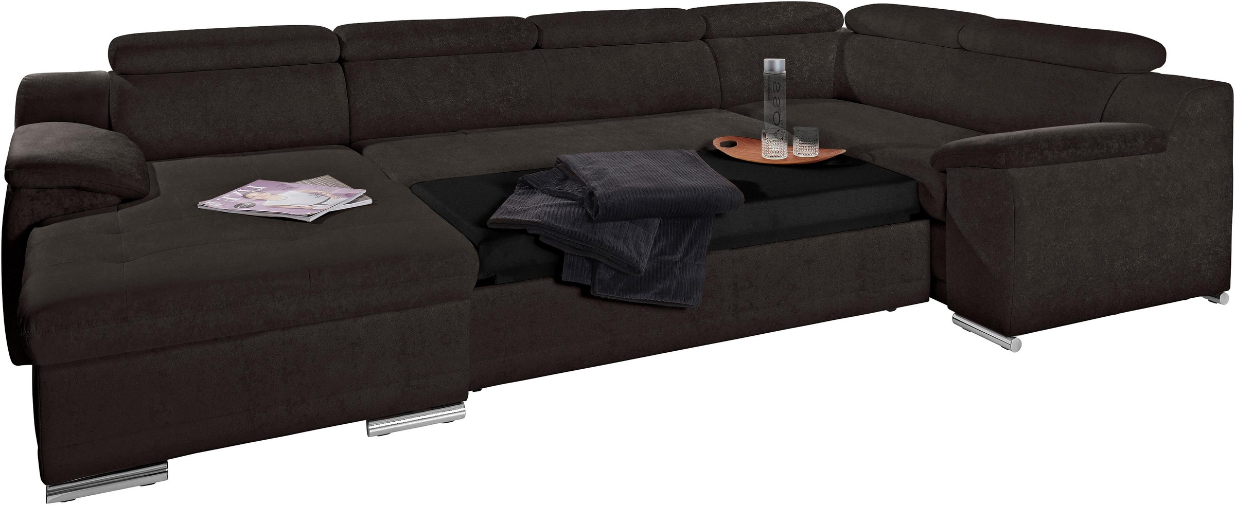 sit&more Wohnlandschaft Andiamo, mit Kopfteilverstellung, wahlweise mit Bettfunktion