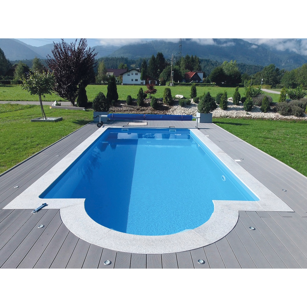 KWAD Schwimmbecken »STYROPOR®STEIN POOL ALL INCLUSIVE, BxLxH: 300x600x150 cm«, (Set)