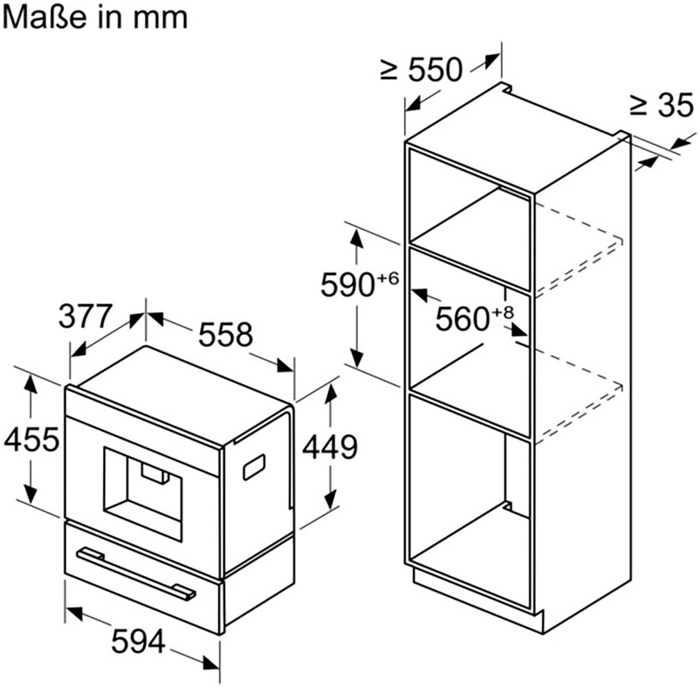 SIEMENS Einbau-Kaffeevollautomat »CT718L1B0«