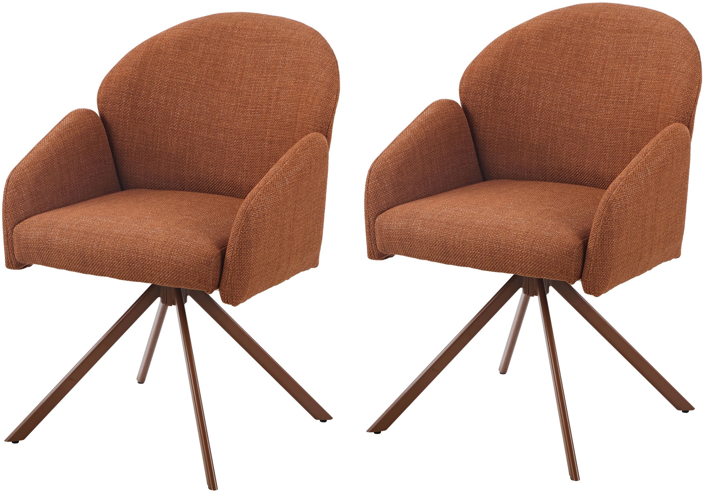 HELA Armlehnstuhl »HOLLY« (Set) 2 Stk.360° drehbar, Armlehnen, Gestell ange günstig online kaufen