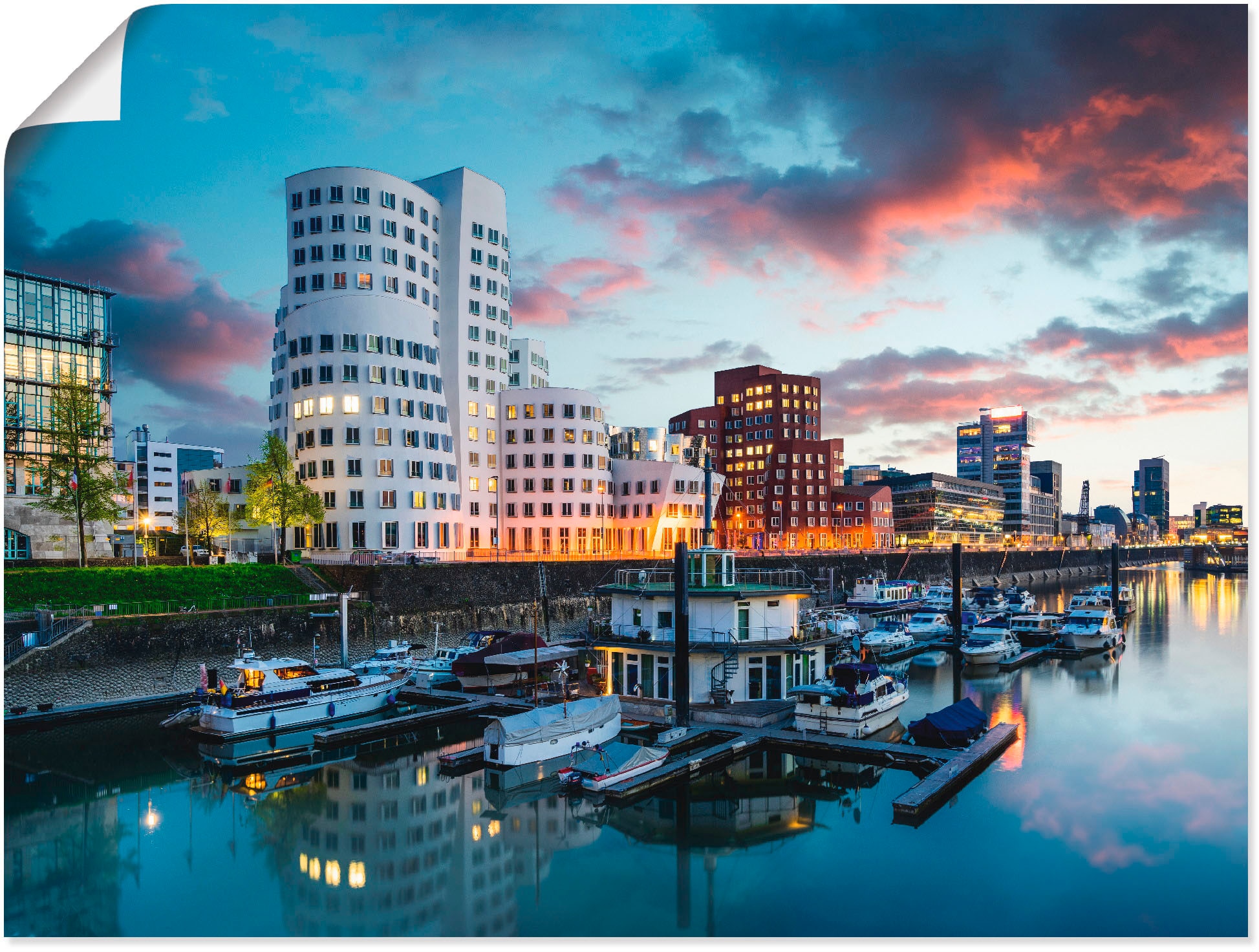 Artland Poster »Düsseldorf Medienhafen«, Deutschland, (1 St.), als Alubild, günstig online kaufen