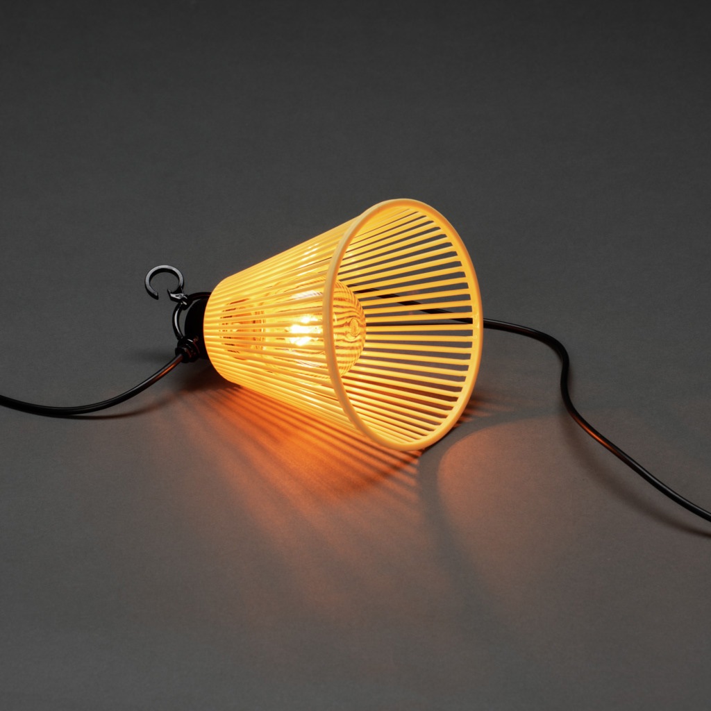 KONSTSMIDE LED-Lichterkette, inkl. Dimmer, E27, 10 klare Birnen / bernsteinfarbene Dioden