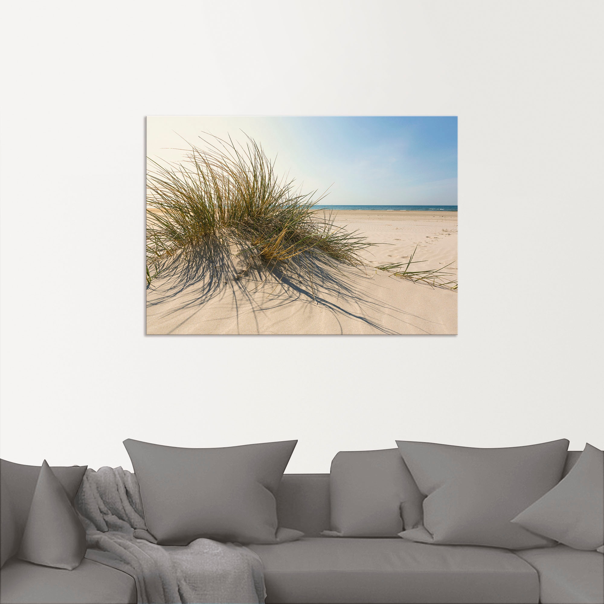 Artland Wandbild »Strandgras«, Küste, (1 St.), als Alubild, Outdoorbild, Le günstig online kaufen