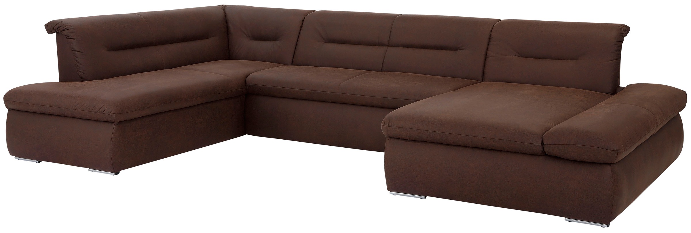 Home affaire Wohnlandschaft »Avesa U-Form« Wahlweise mit Armteilverstellung günstig online kaufen