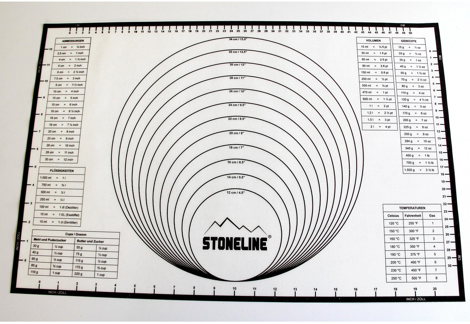 STONELINE Backmatte »2in1«, (1 tlg.), handelsüblichen Backbleche geeignet