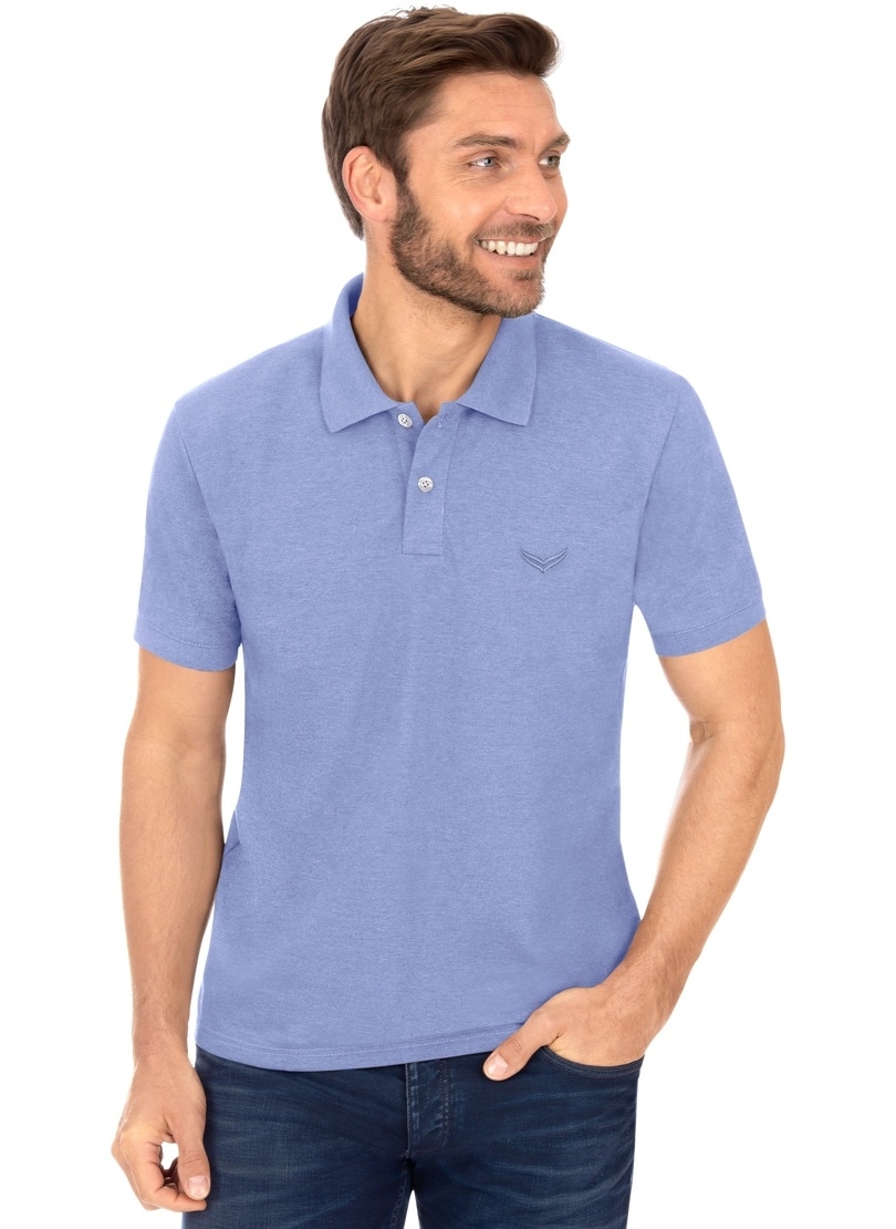Poloshirt “ Poloshirt DELUXE Piqué“, Gr. XL, lavendel-melange