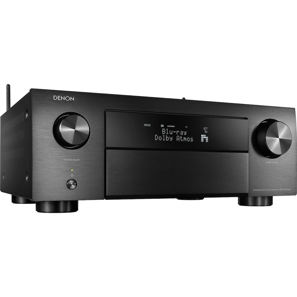 Denon AV-Receiver »AVCX4700 -9-Kanal«, 9, (LAN (Ethernet)-WLAN-Bluetooth automatische Lautsprecherkalibrierung-USB-Mediaplayer-Video Upscaling-Sprachsteuerung), kabellose Multiroom-Musikstreaming-Technologie HEOS Built-in