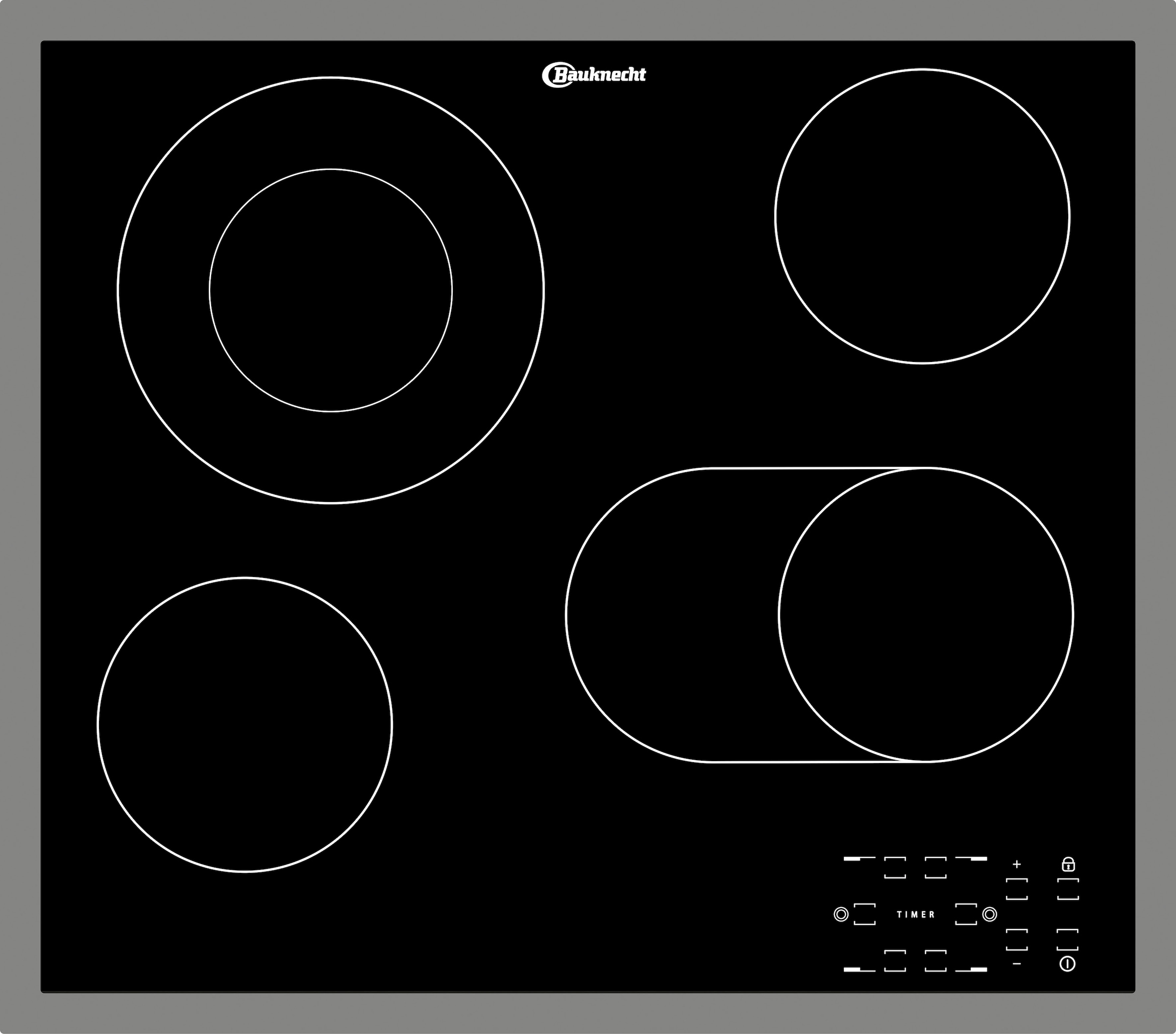 BAUKNECHT Backofen-Set »BAKO 700 STEAM«, mit 2-fach-Teleskopauszug, Dampffunktion, PowerHeißluft