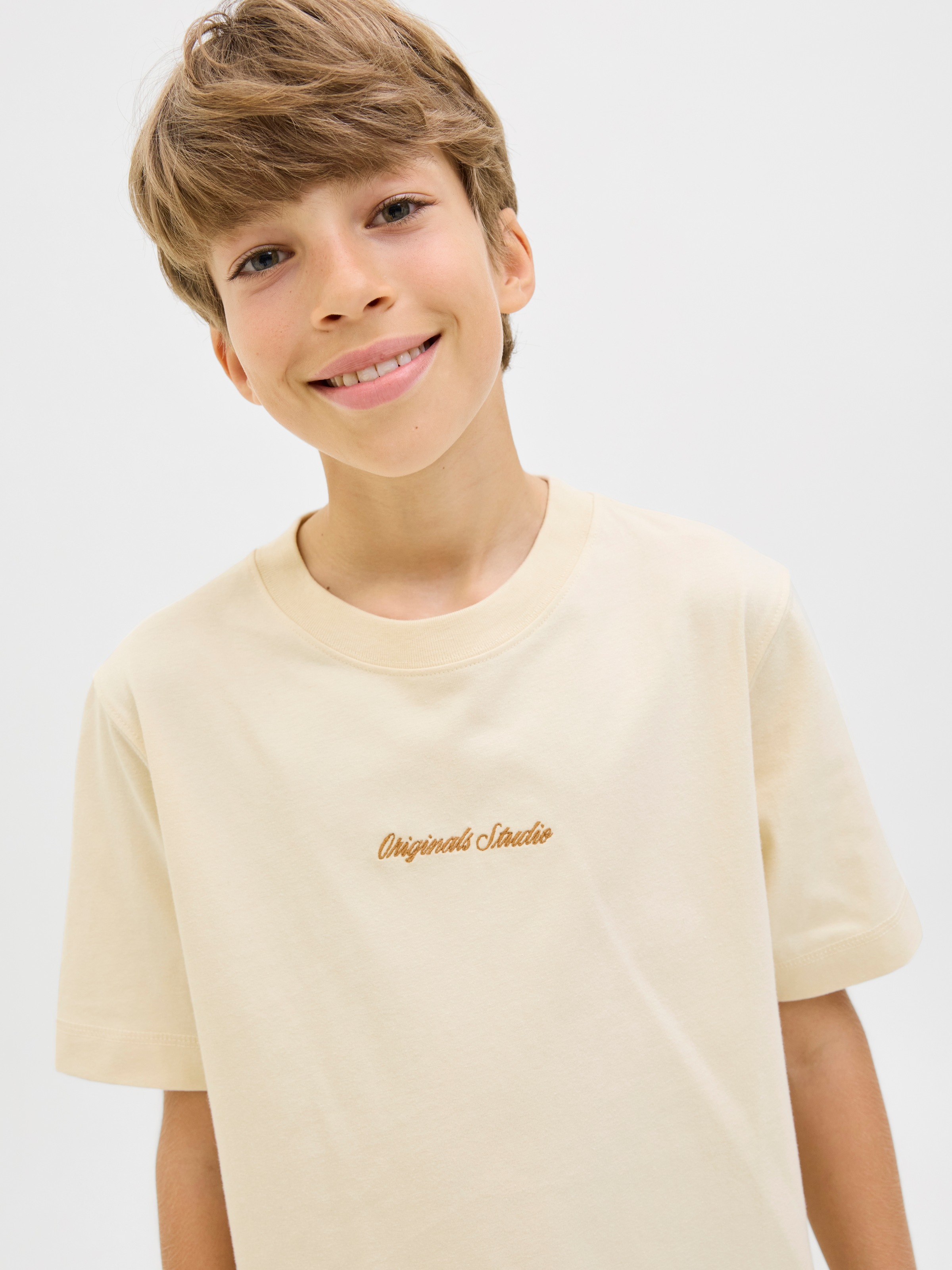 Jack & Jones Junior T-Shirt »JORNORREBRO EMB TEE SS CN NOOS JNR«