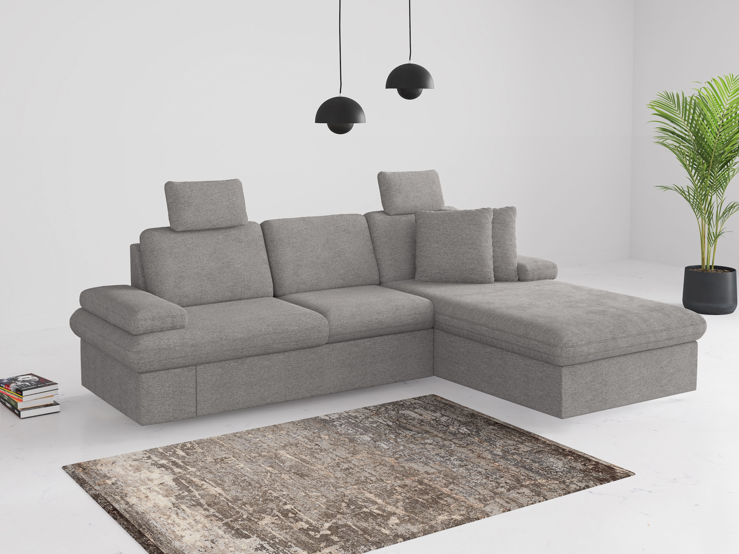 sit&more Ecksofa »Moreno«, mit Armteilverstellung,wahlweise mit Bettfunktio günstig online kaufen