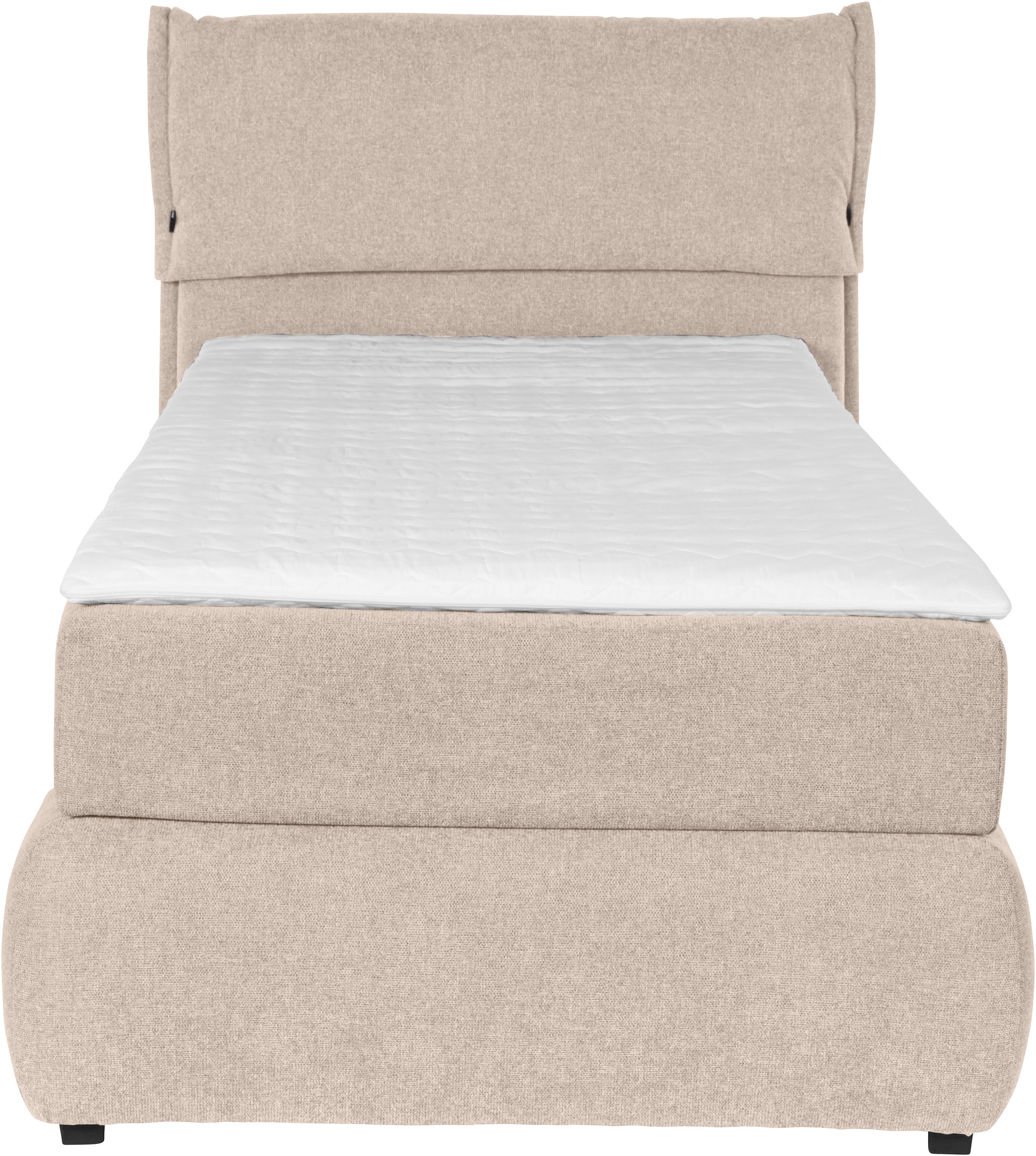 andas Boxspringbett »Jenson«, in 4 Farben, 4 Breiten, 3 Matratzenarten in 2 Härtegraden, Topper
