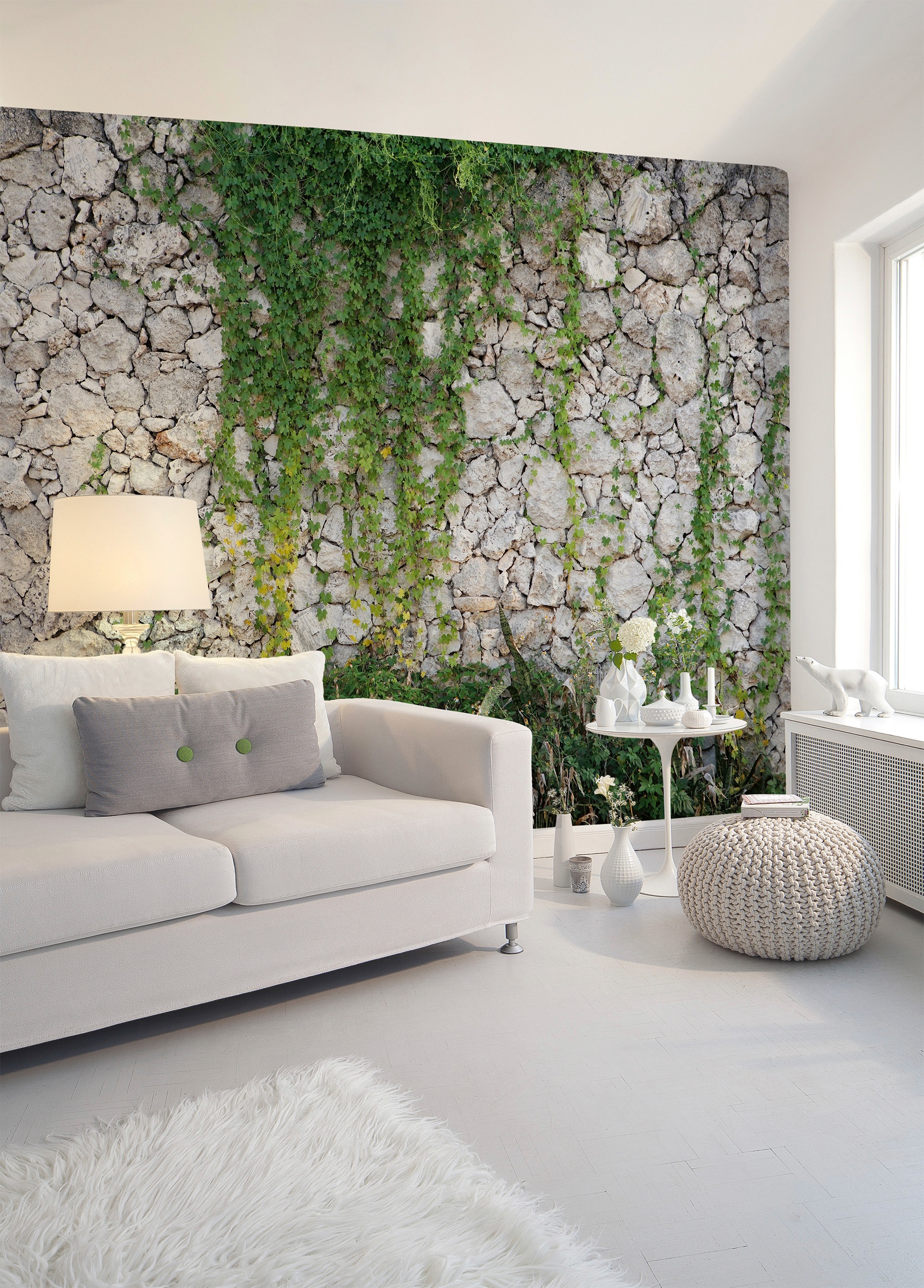 living walls Fototapete »Designwalls Stone Wall«, Vlies, Wand, Schräge, Decke