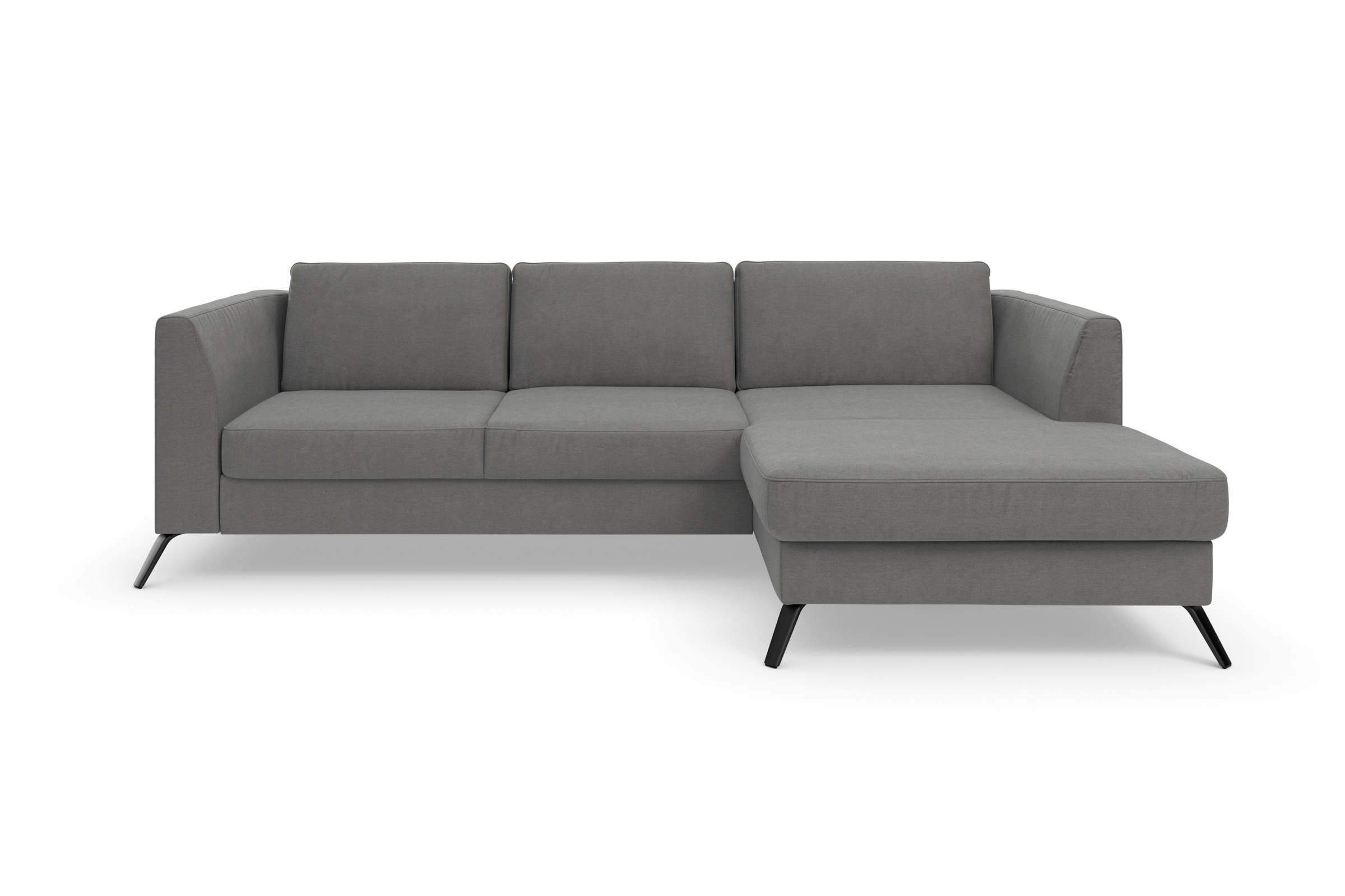 sit&more Ecksofa »Olsen L-Form«, inklusive Sitztiefenverstellung, wahlweise mit Bettfunktion, 15cm hoch