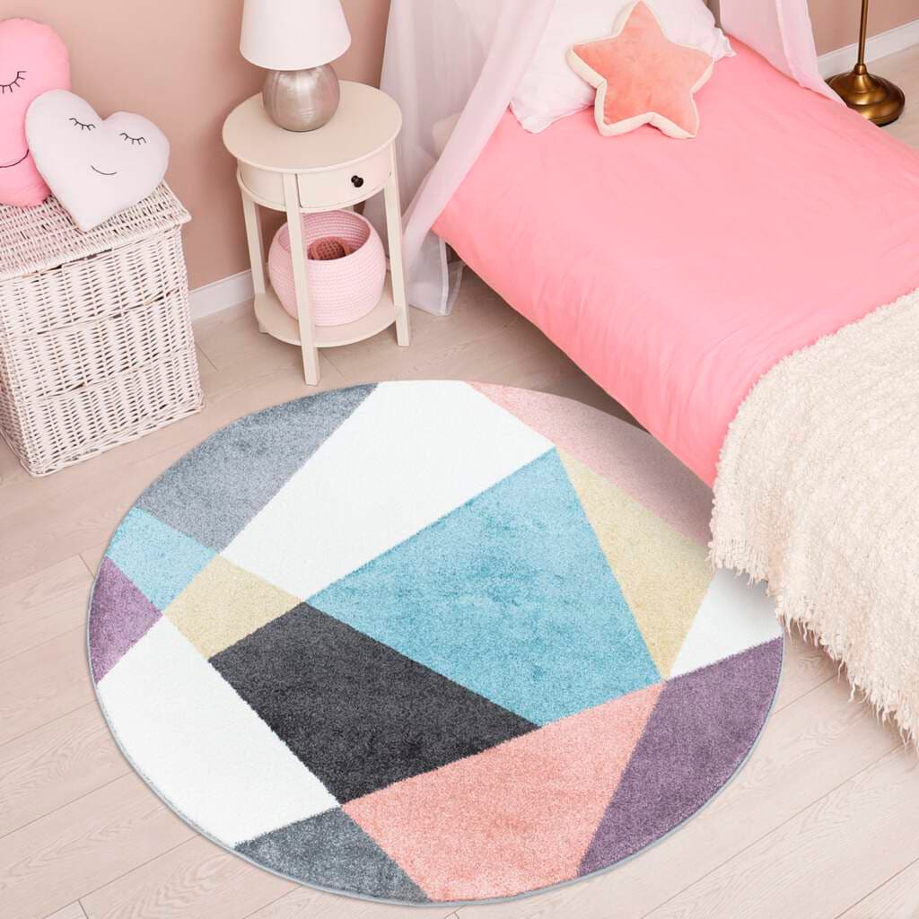 Carpet City Teppich »YOUNG915«, rund, 11 mm Höhe, Moderner Jugend- Kinder Teppich, ideal für Jugendzimmer