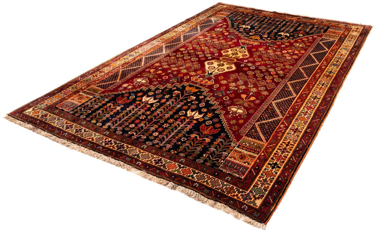 morgenland Wollteppich »Shiraz Medaillon 285 x 160 cm«, rechteckig, 1 mm Hö günstig online kaufen