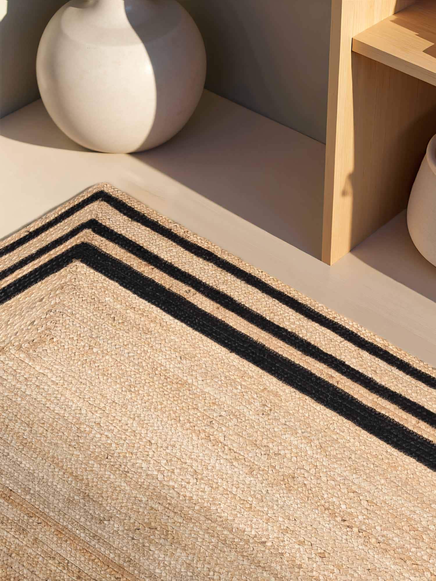 HANSE Home Teppich »Looma Juteteppich« rechteckig 7 mm Höhe Handgewebt, Jute Naturteppich, Boho, Wohnzimmer, Schlafzimmer