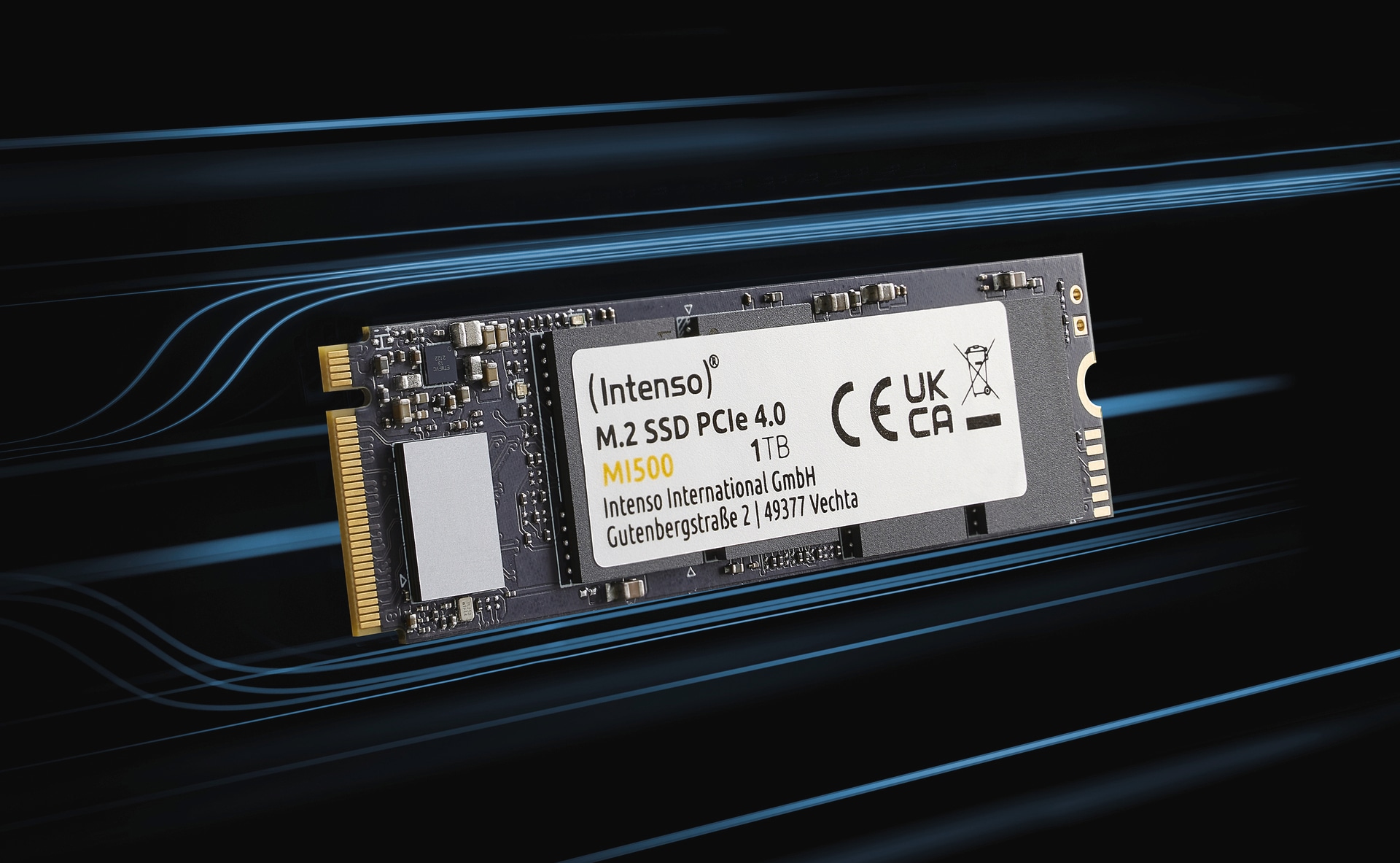 Intenso SSD-Festplatte »M.2 SSD PCIe 500 GB MI500«, Anschluss M.2 PCIe 4.0