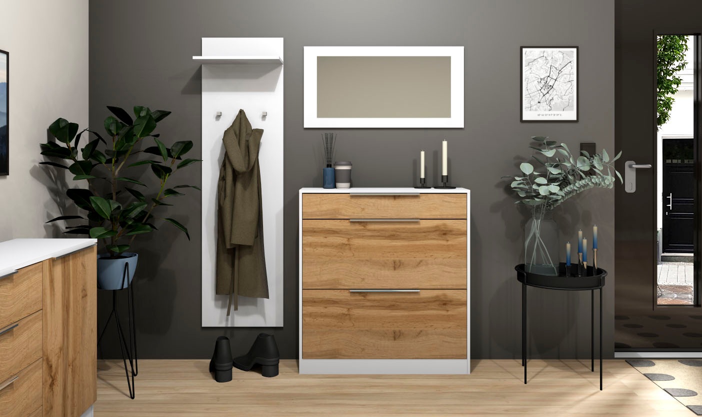 borchardt Möbel Garderoben-Set »Oliva« 3 Stk. tlg. günstig online kaufen
