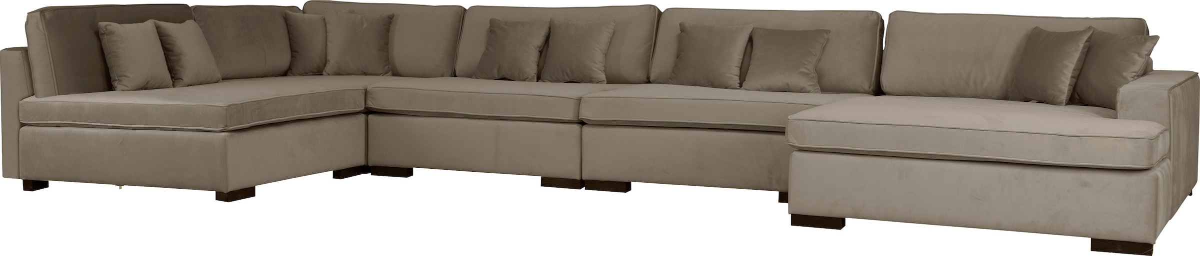 Guido Maria Kretschmer Home&Living Wohnlandschaft »Skara XXL U-Form«, Lounge-Sofa XXL mit Federkern-Polsterung, in vielen Bezugsvarianten