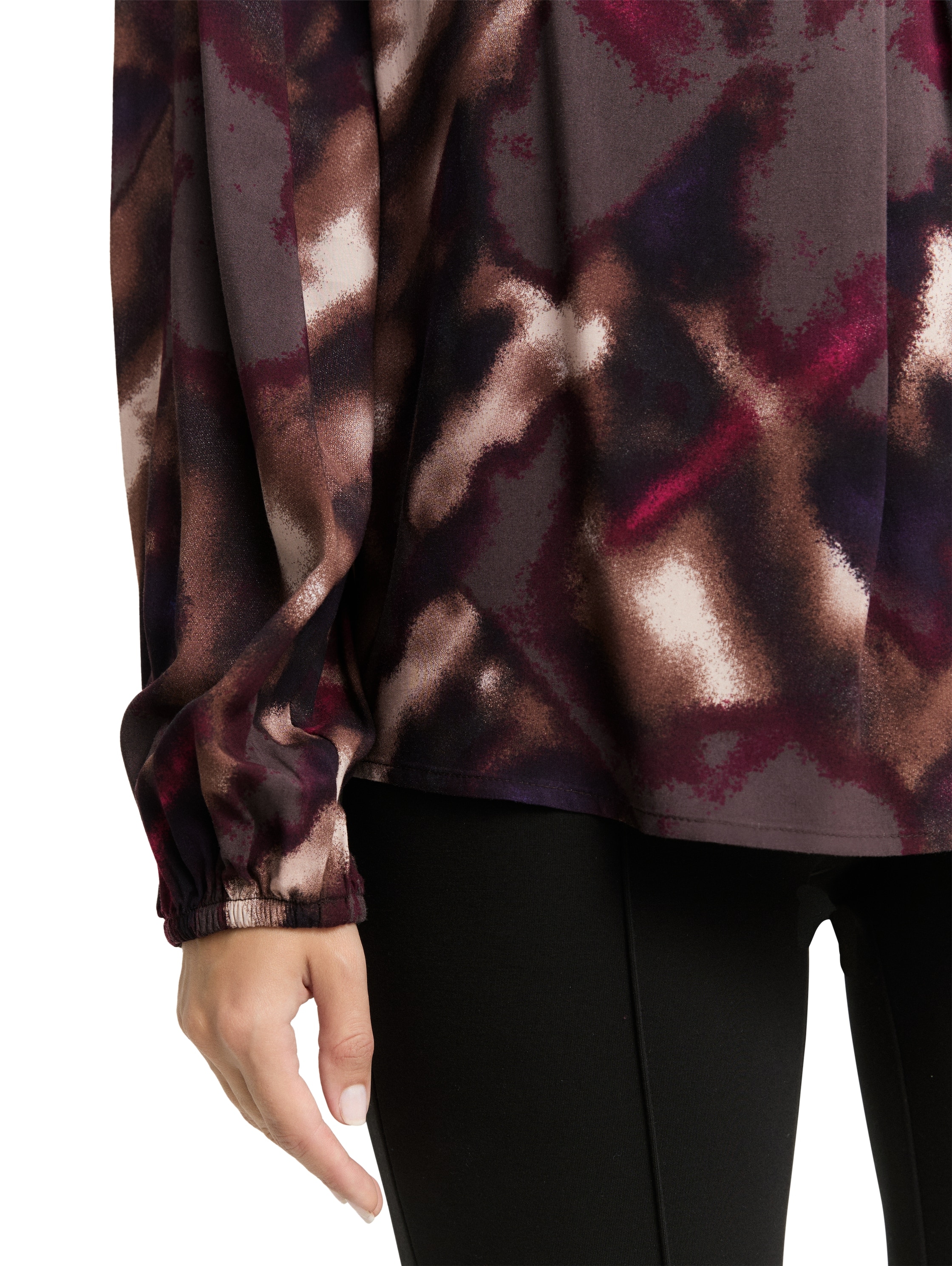 TOM TAILOR Klassische Bluse mit All-Over Print