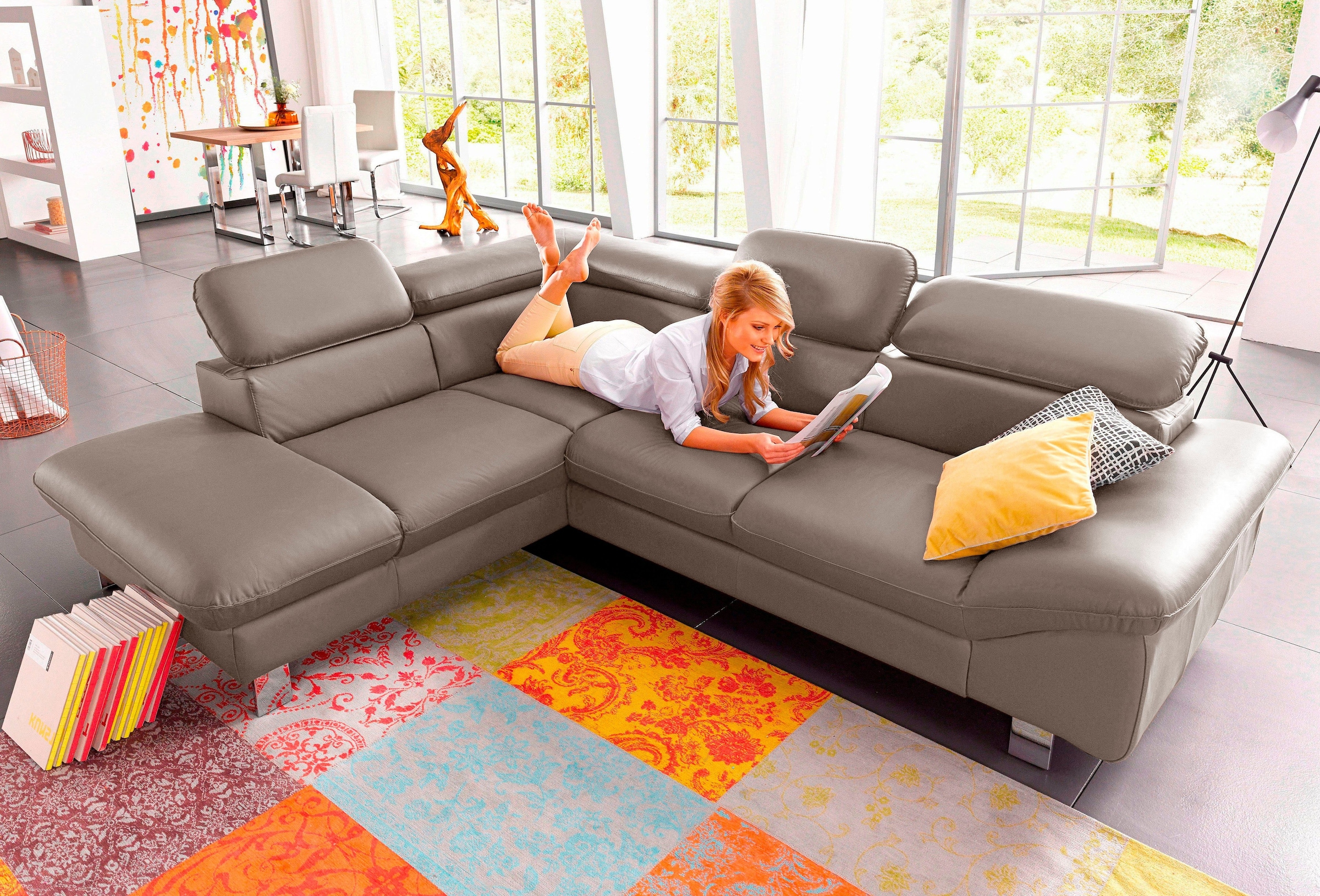 COTTA Polstergarnitur »Driver L-Form«, (Set), Set bestehend aus: Ecksofa mi günstig online kaufen